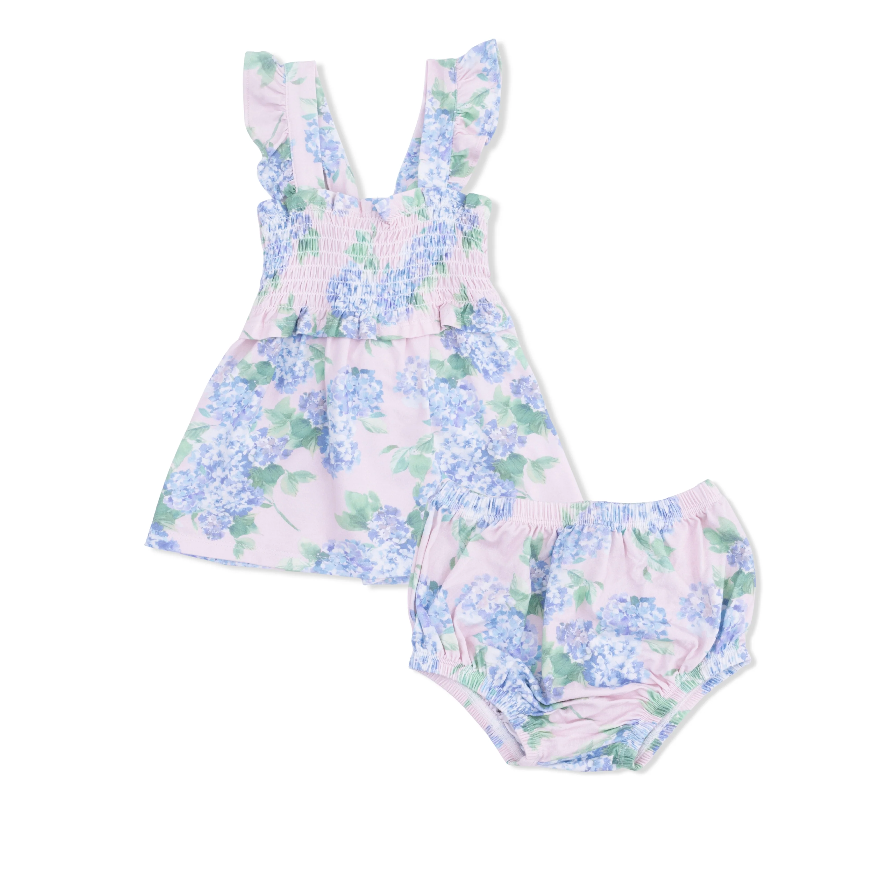 Hydrangeas - Smocked Top with Bloomer - Image 2