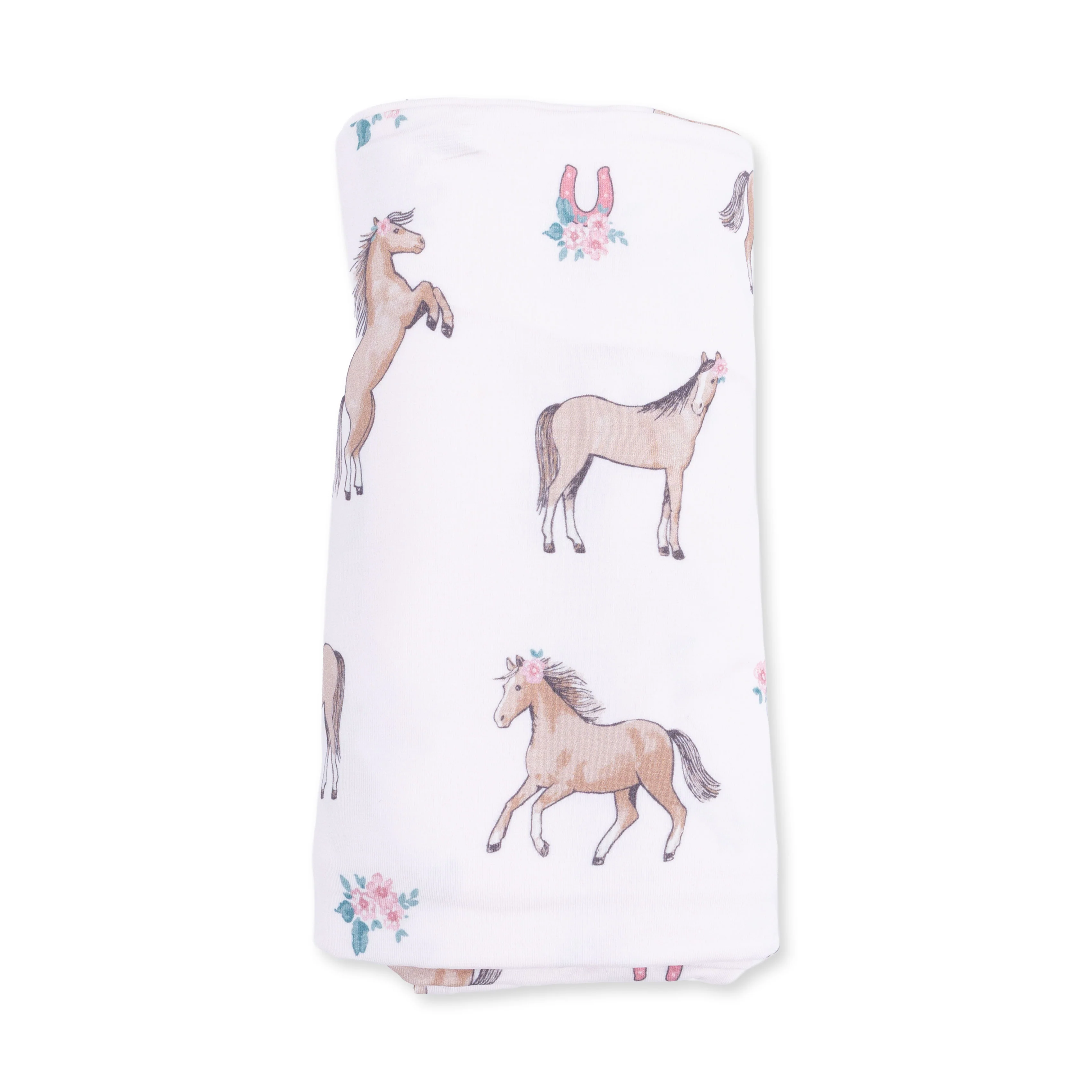 I Love Horses - Swaddle Blanket - Image 3