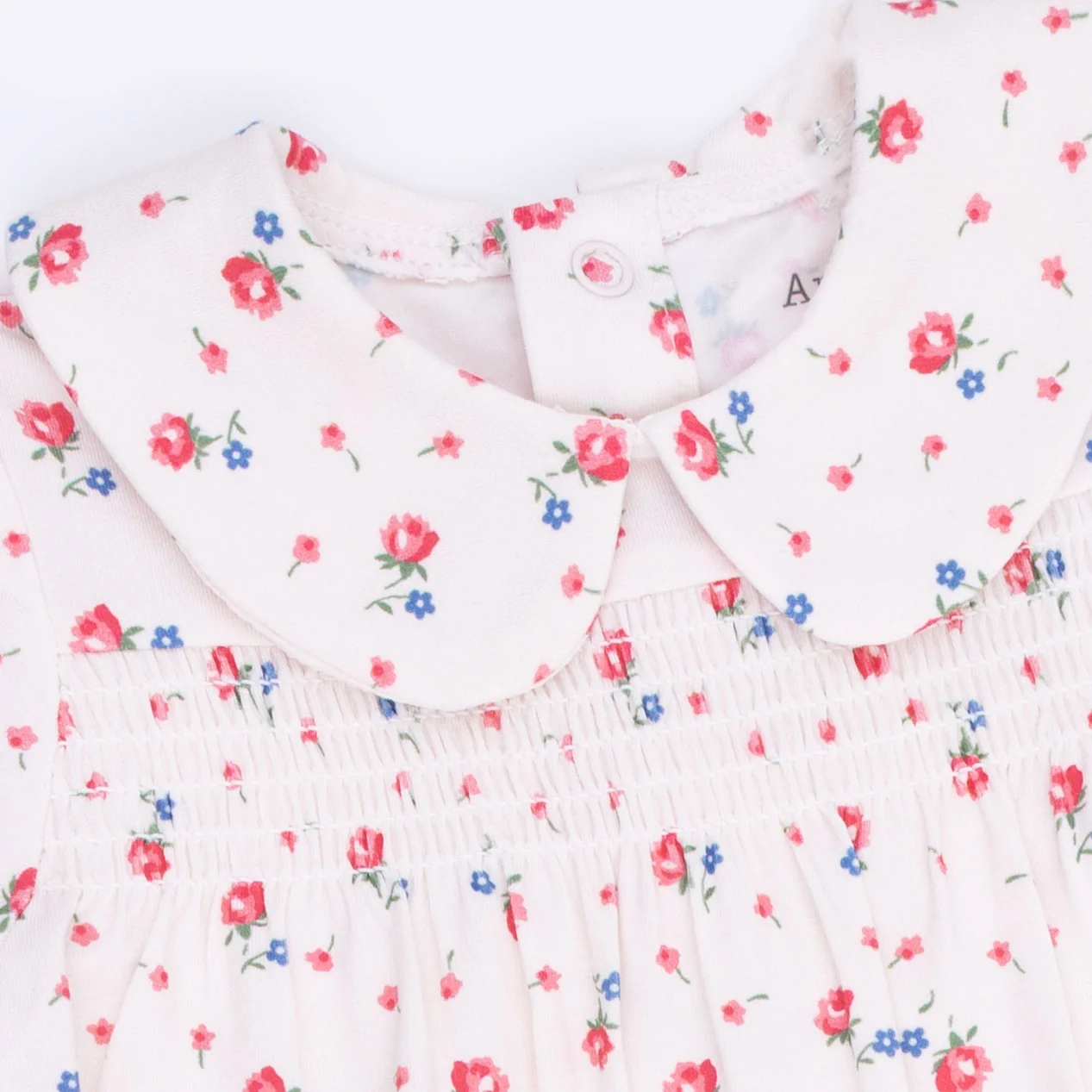 Joli Rosette - Smocked Peter Pan Snap Footie - Image 5