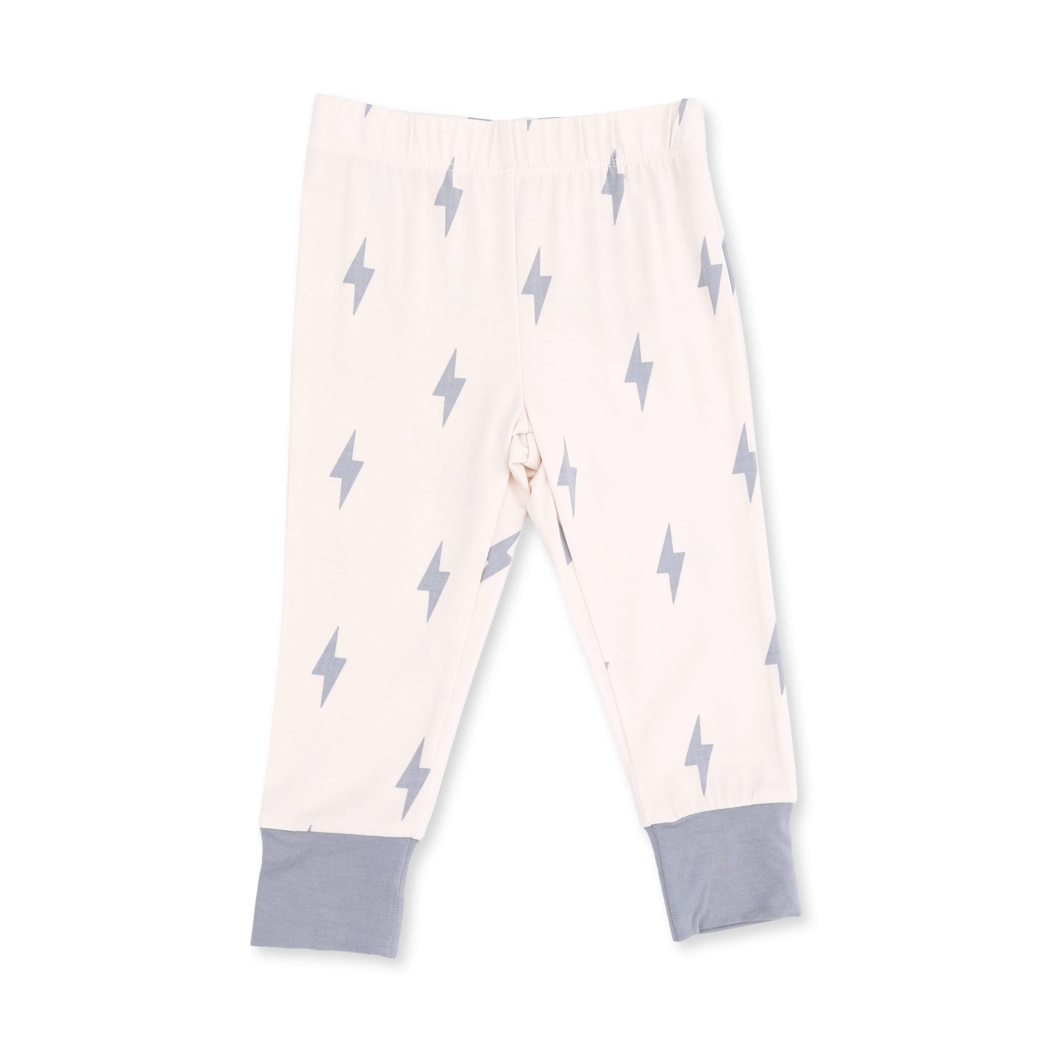 Lightning Bolt Viscose - Short Sleeve Loungewear Set - Image 3