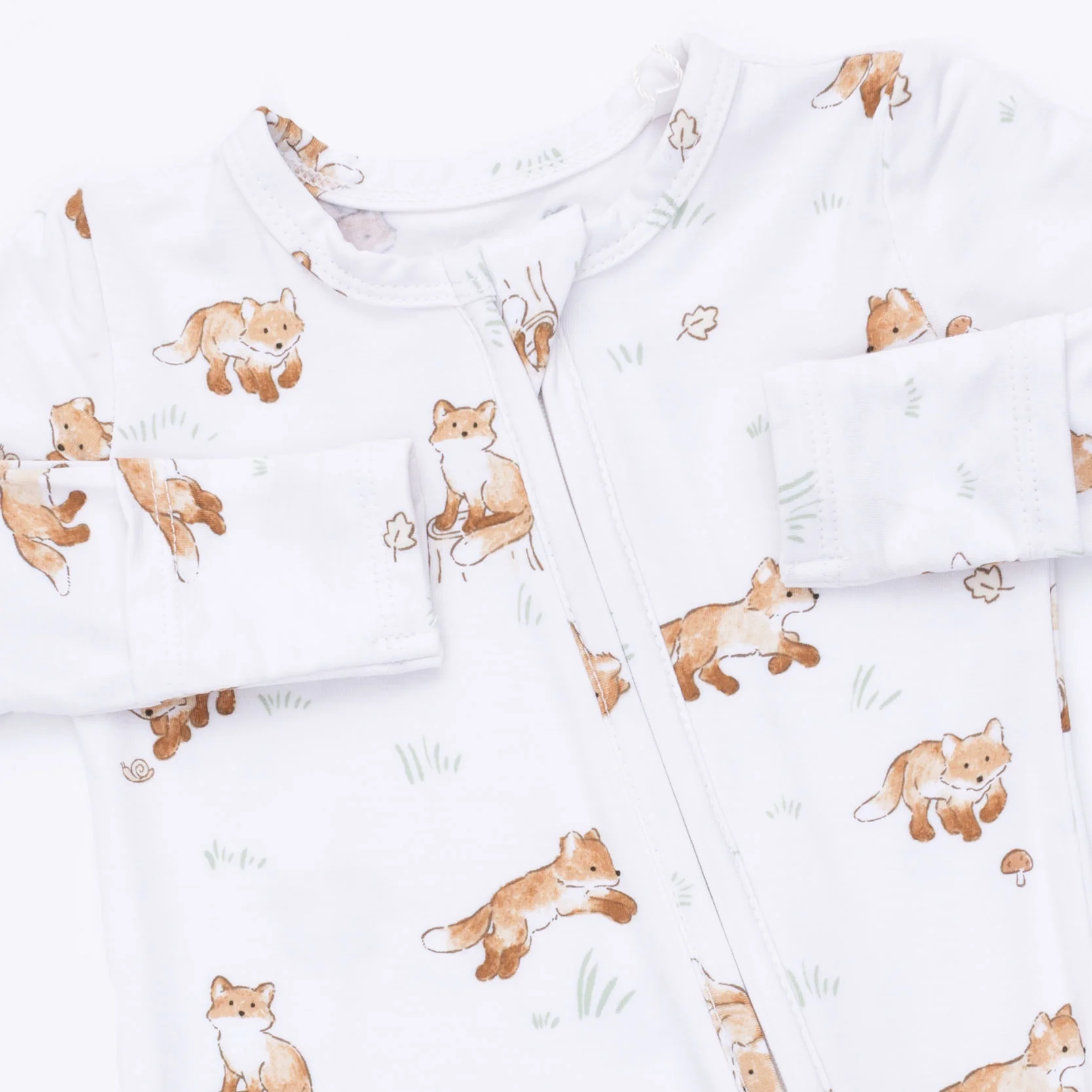 Little Explorer Fox - 2 Way Zipper Footie - Image 3
