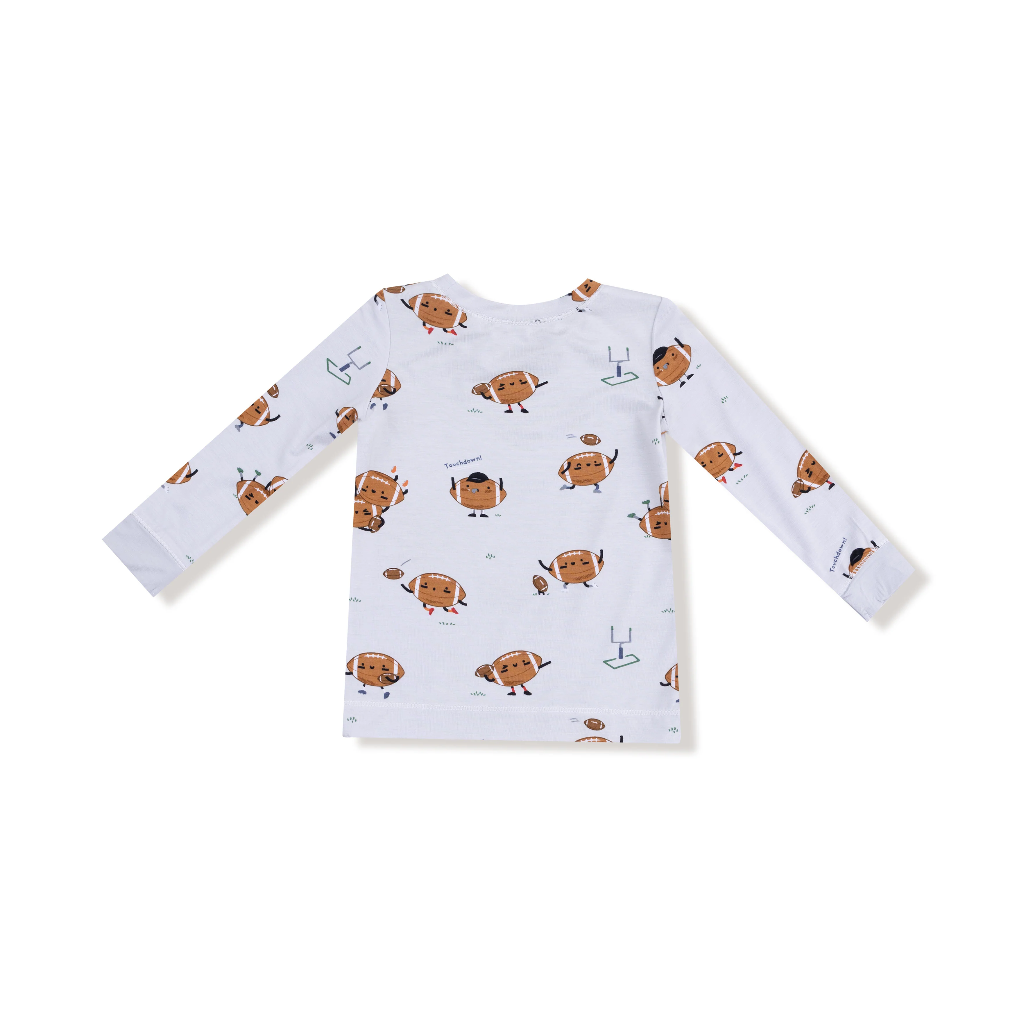 Footballs Playing Football - Long Sleeve Loungewear Set - Image 5