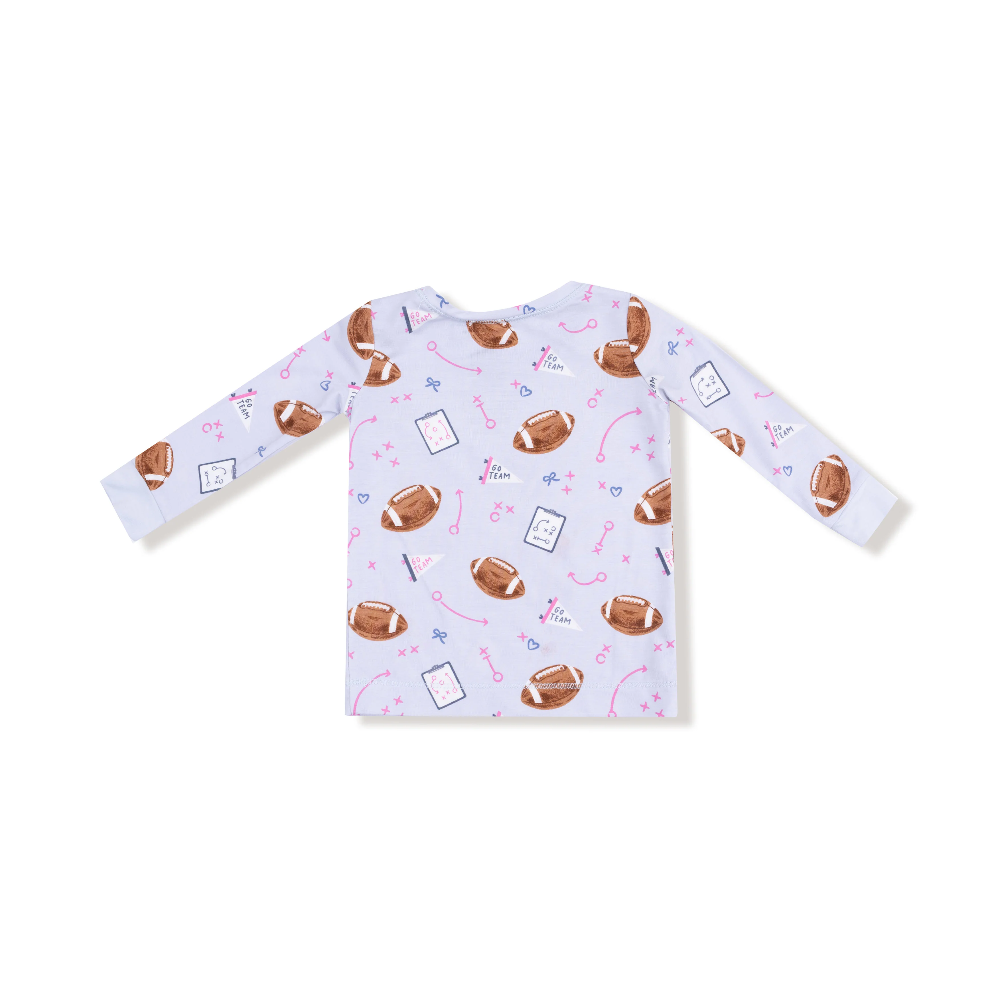 Touchdown Time - Lavender - Long Sleeve Loungewear Set - Image 2