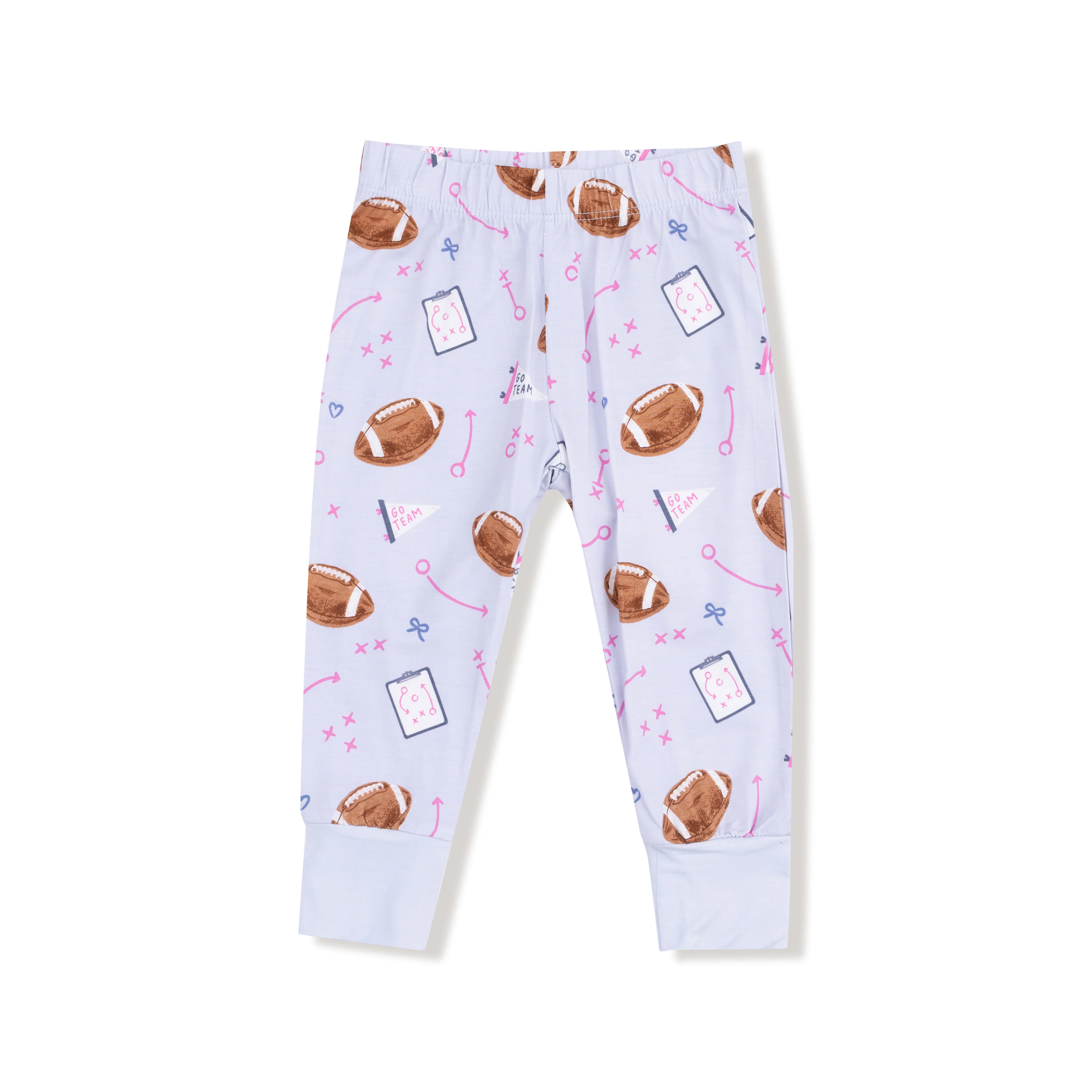 Touchdown Time - Lavender - Long Sleeve Loungewear Set - Image 4