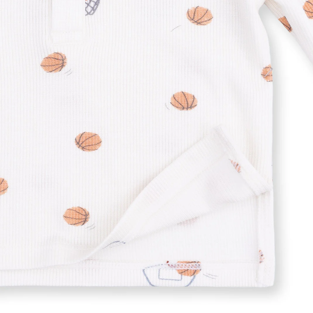 Mini Basketballs - Long Sleeve Henley Play Set - Image 3