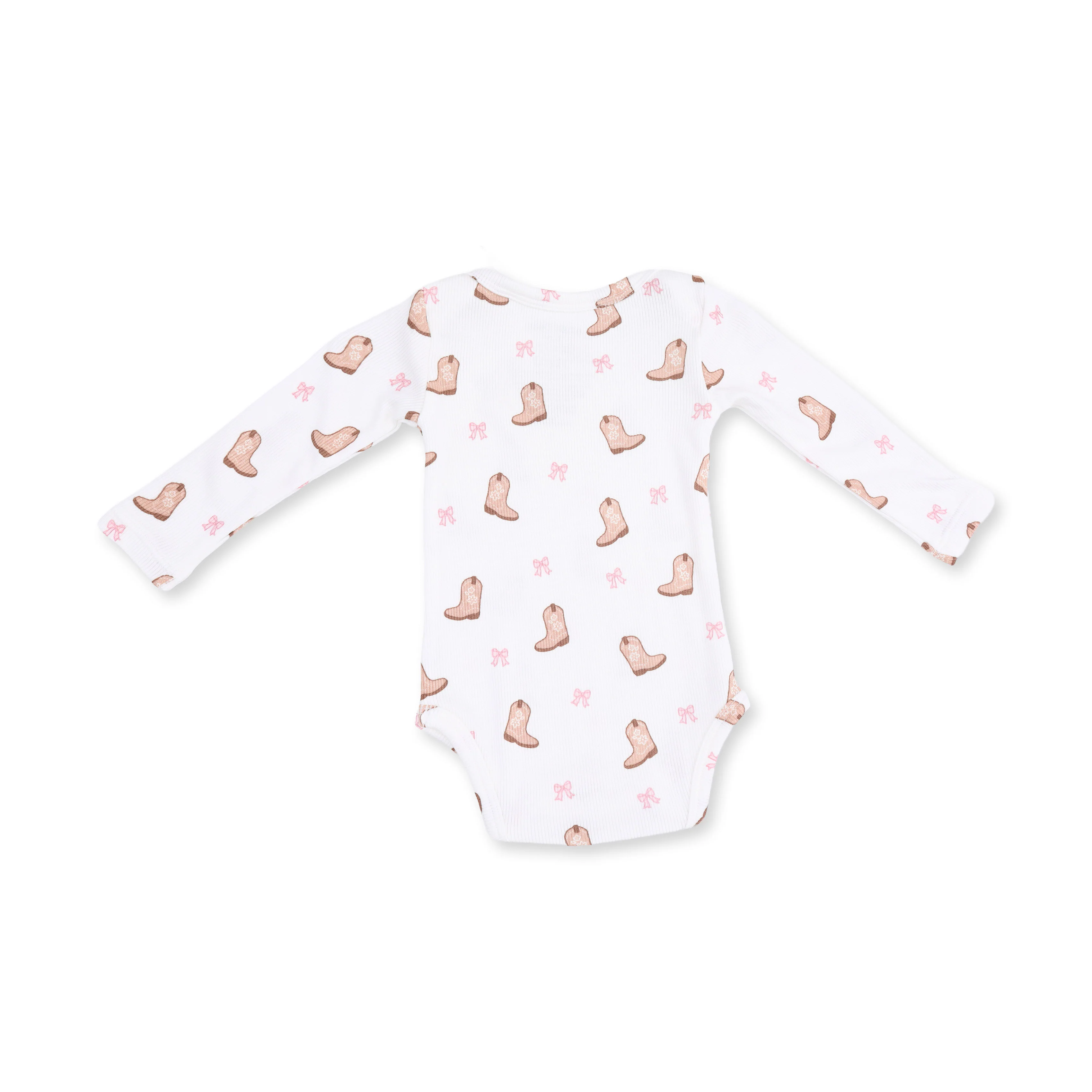 Mini Cowgirl Boots - Long Sleeve Bodysuit - Image 2