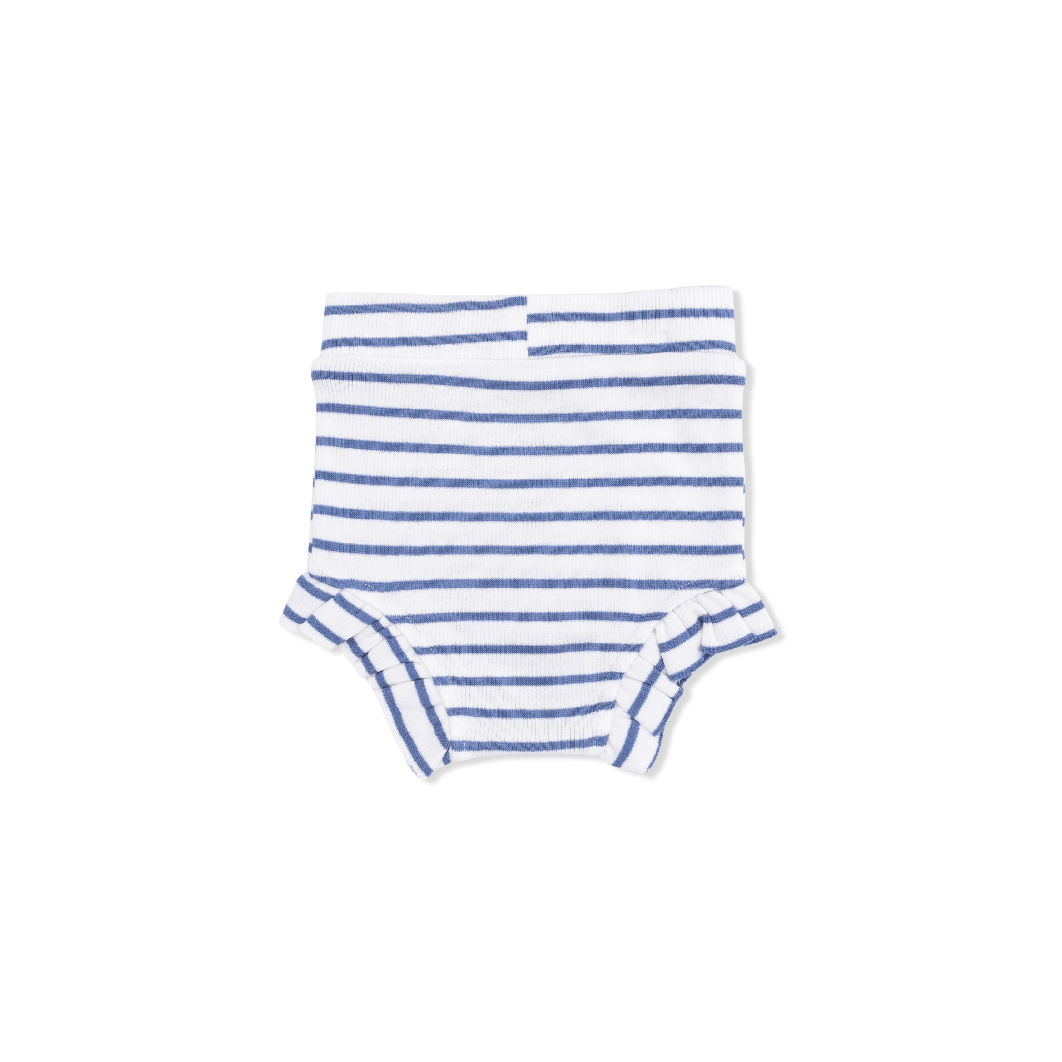 Navy Stripe - Tank Top & High Waisted Short - Image 5