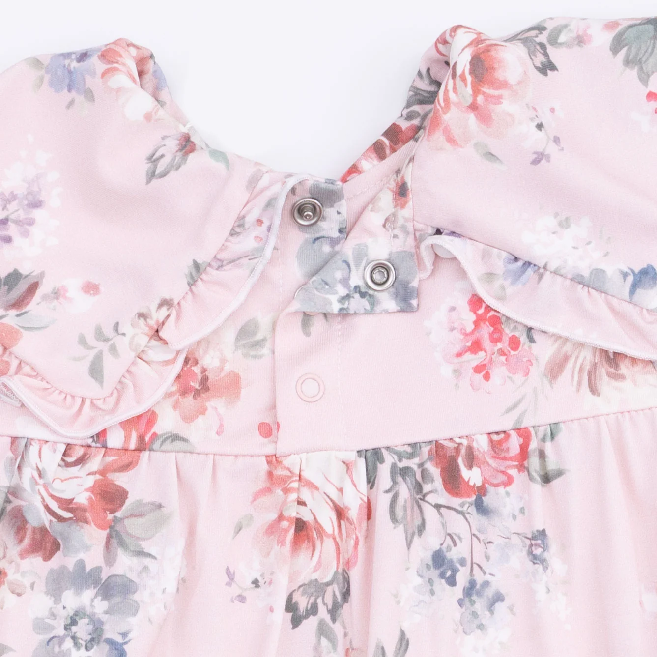 Painterly Rose Bouquets - Sofia Dress with Oversize Collar and Bloomer - Image 4