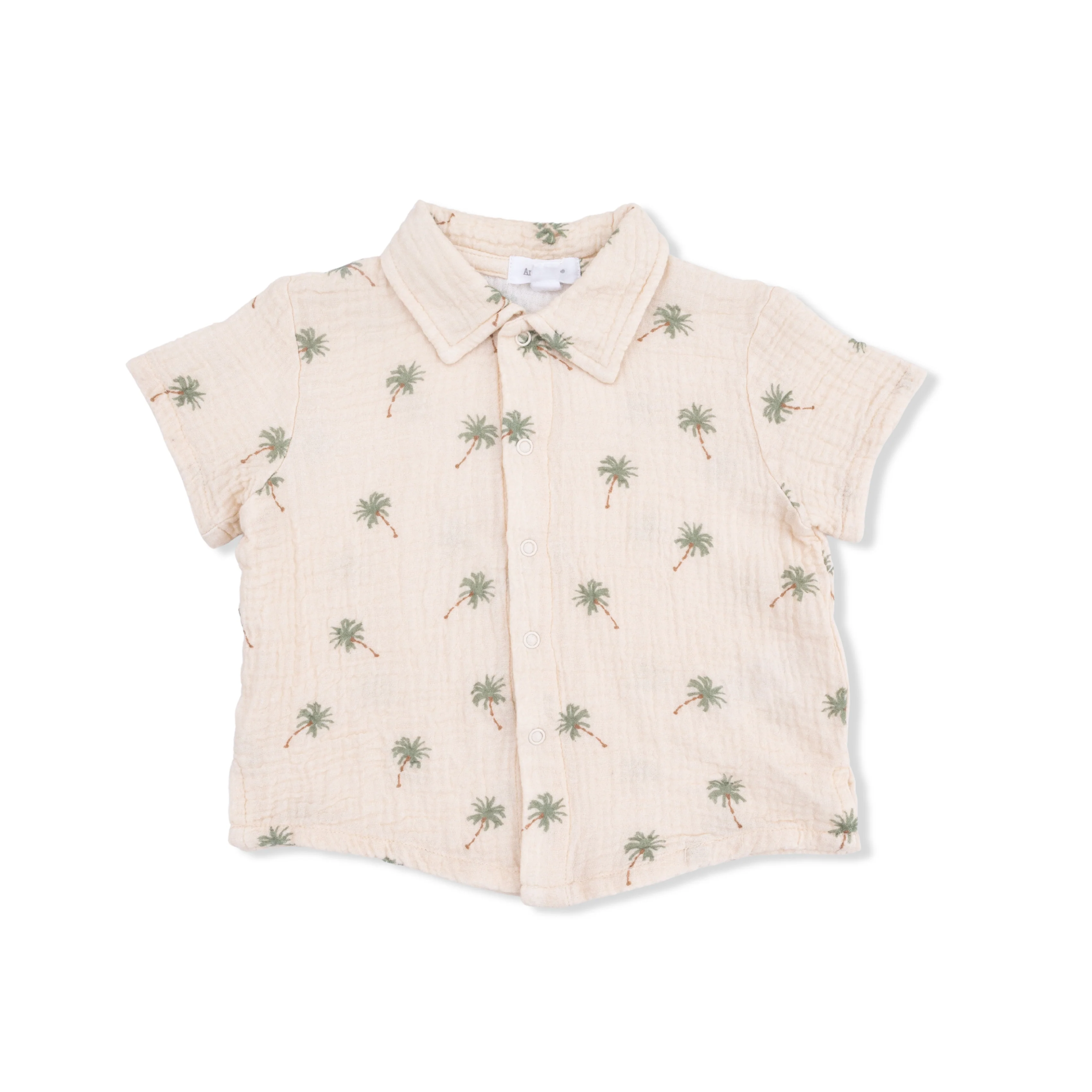 Palm Trees - Polo Button Up with Casual Short - Image 3