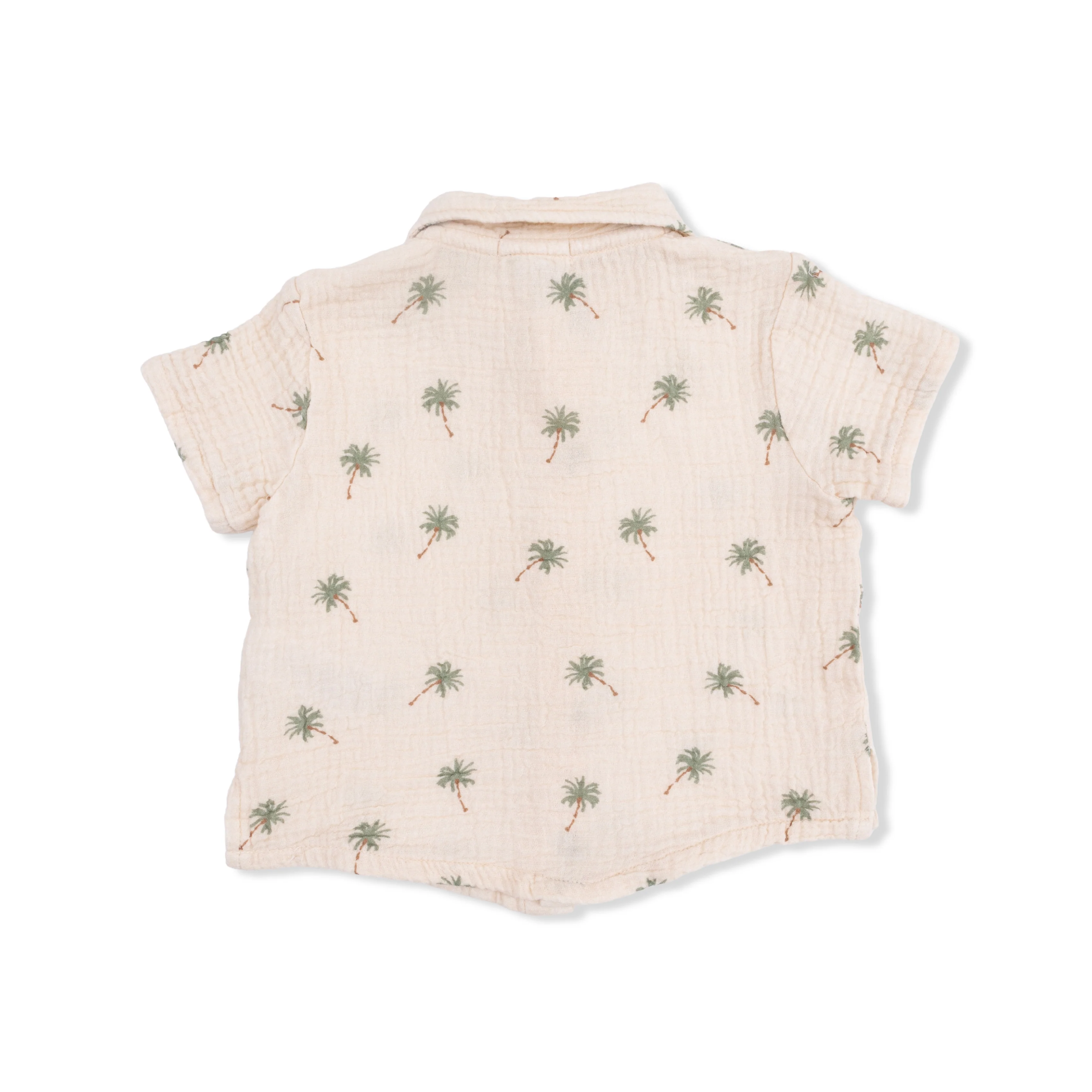 Palm Trees - Polo Button Up with Casual Short - Image 4