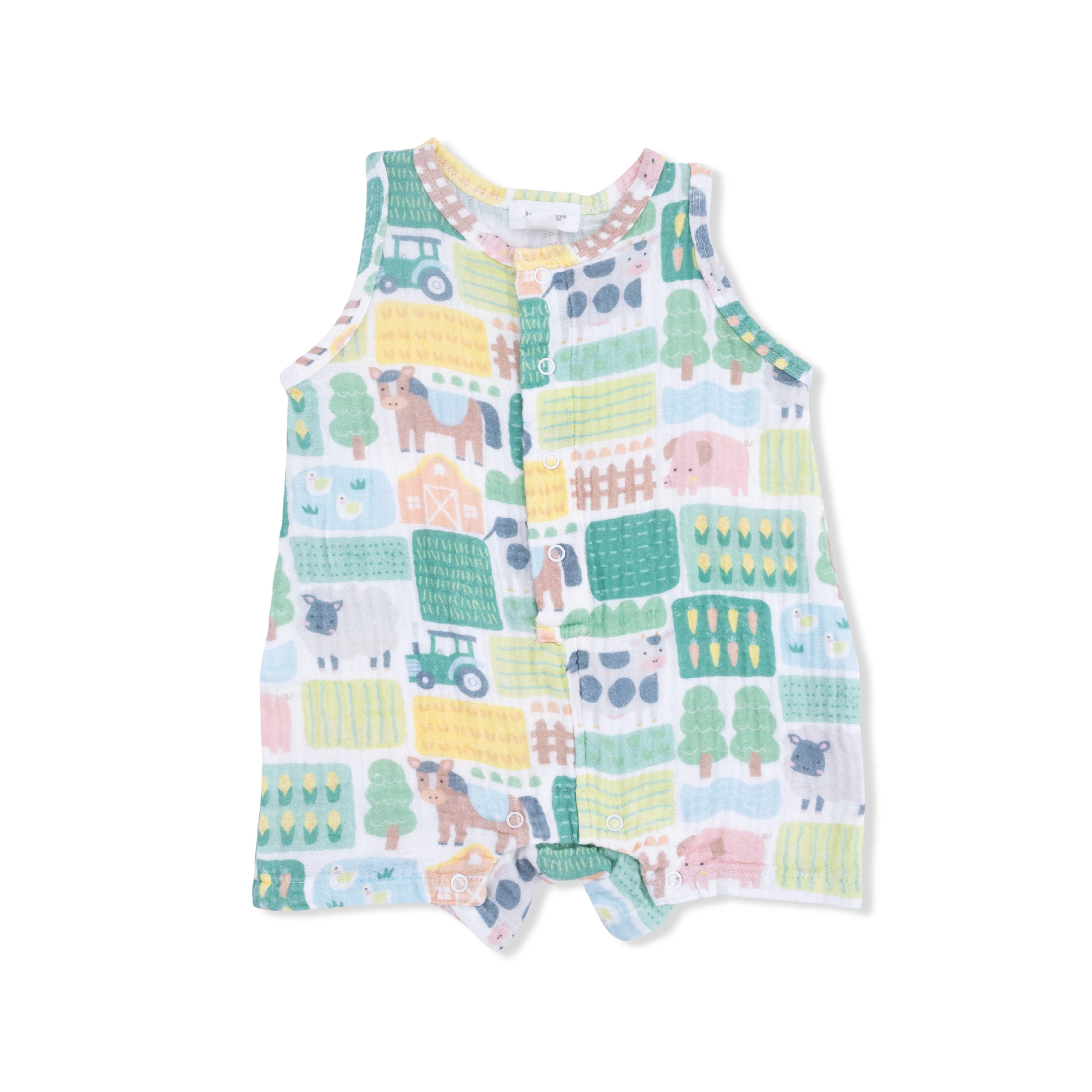 Patchwork Farm - Sleeveless Shortie Romper - Image 2