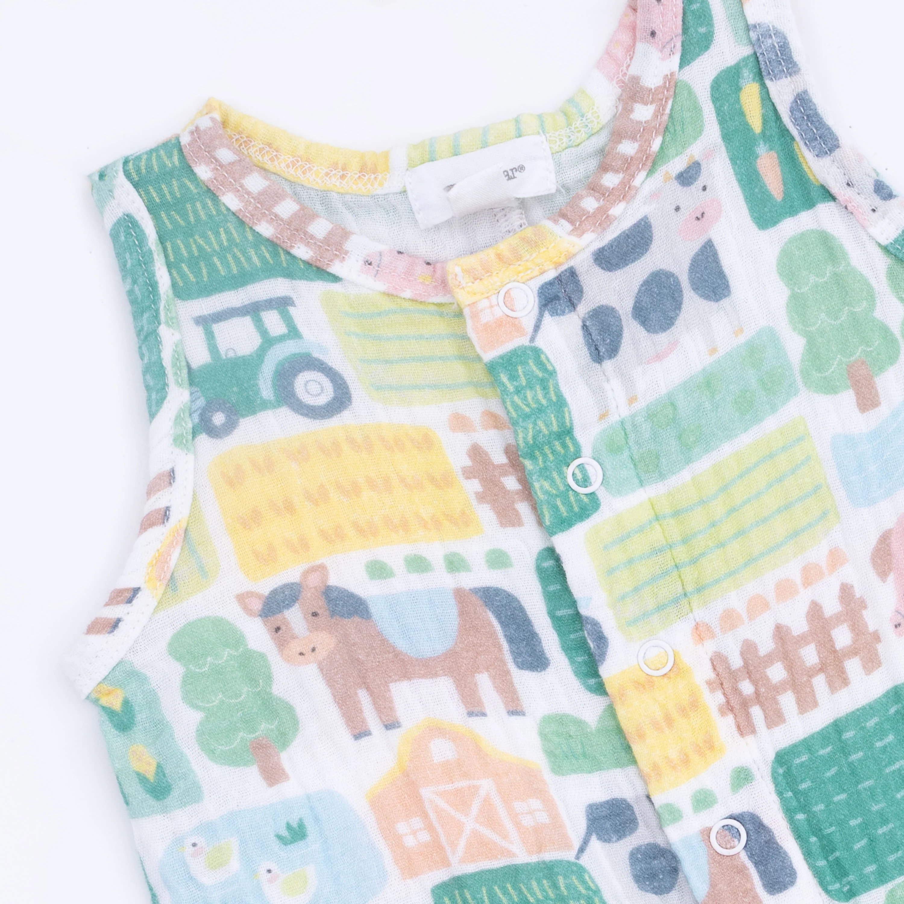 Patchwork Farm - Sleeveless Shortie Romper - Image 4