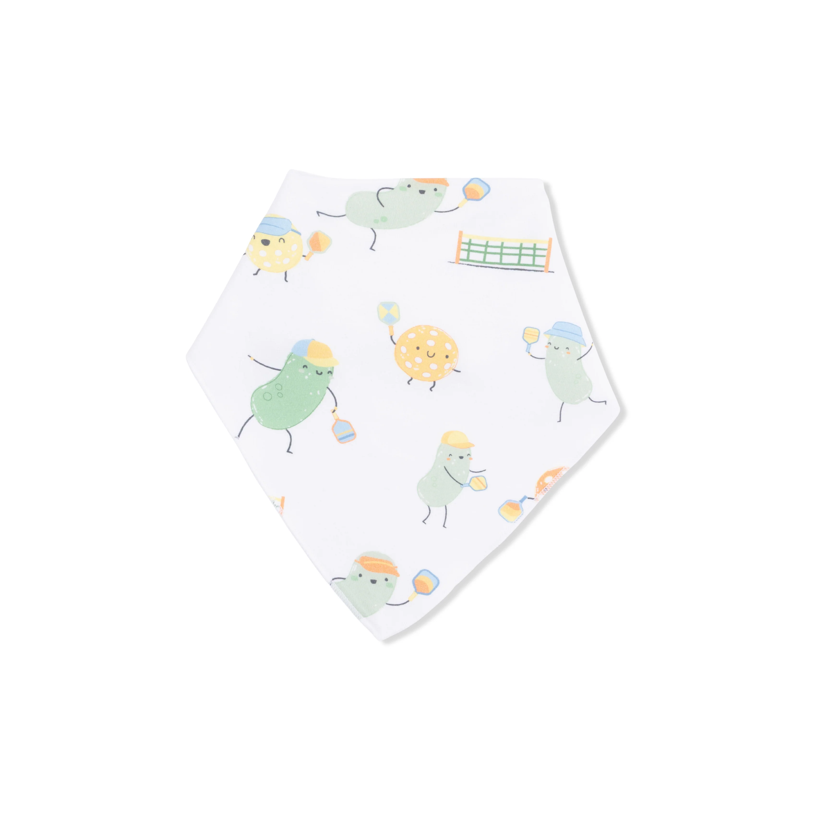 Pickles Playing Pickleball - Bandana Bib