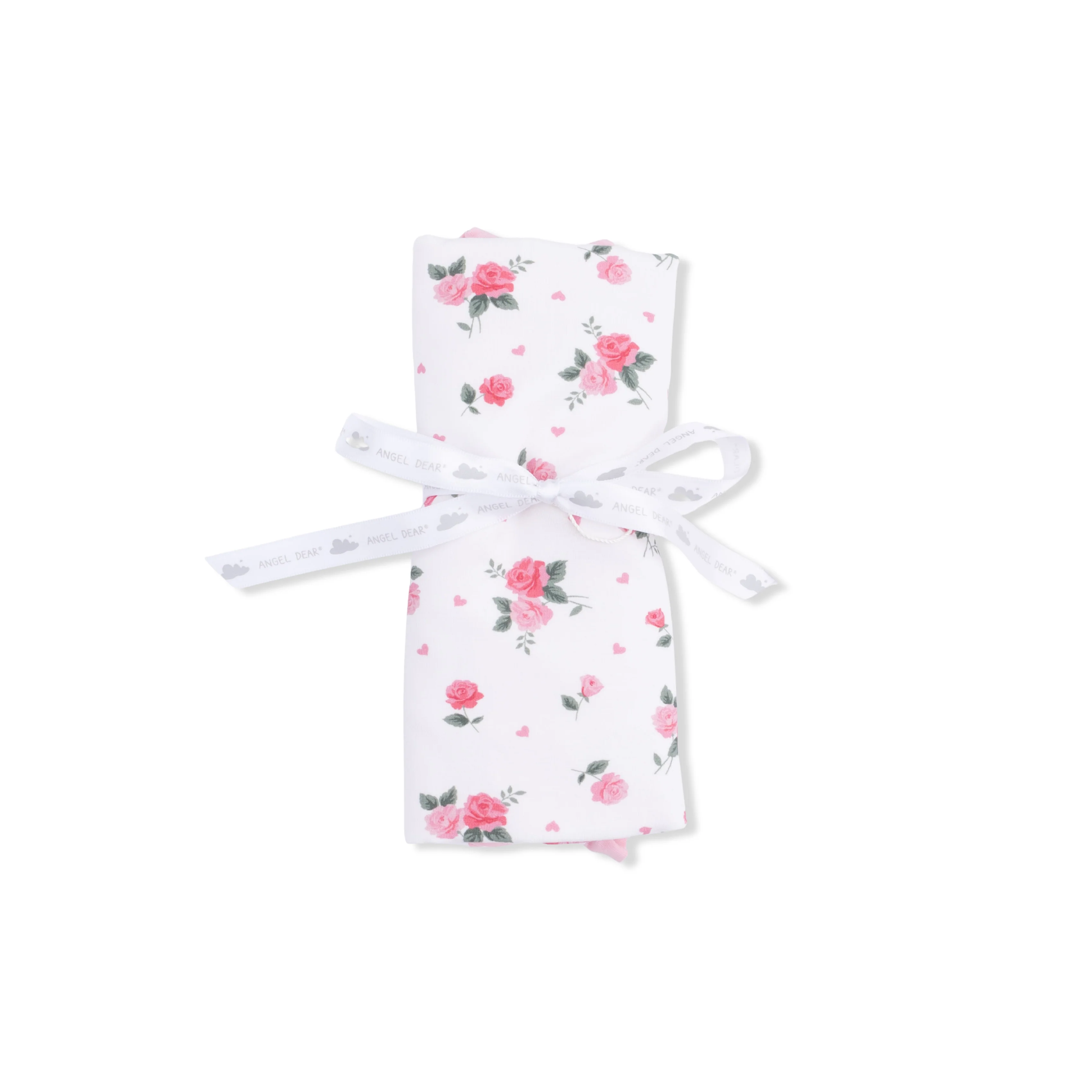 Pink Rosettes - Ruffle Burp Cloth - Image 2