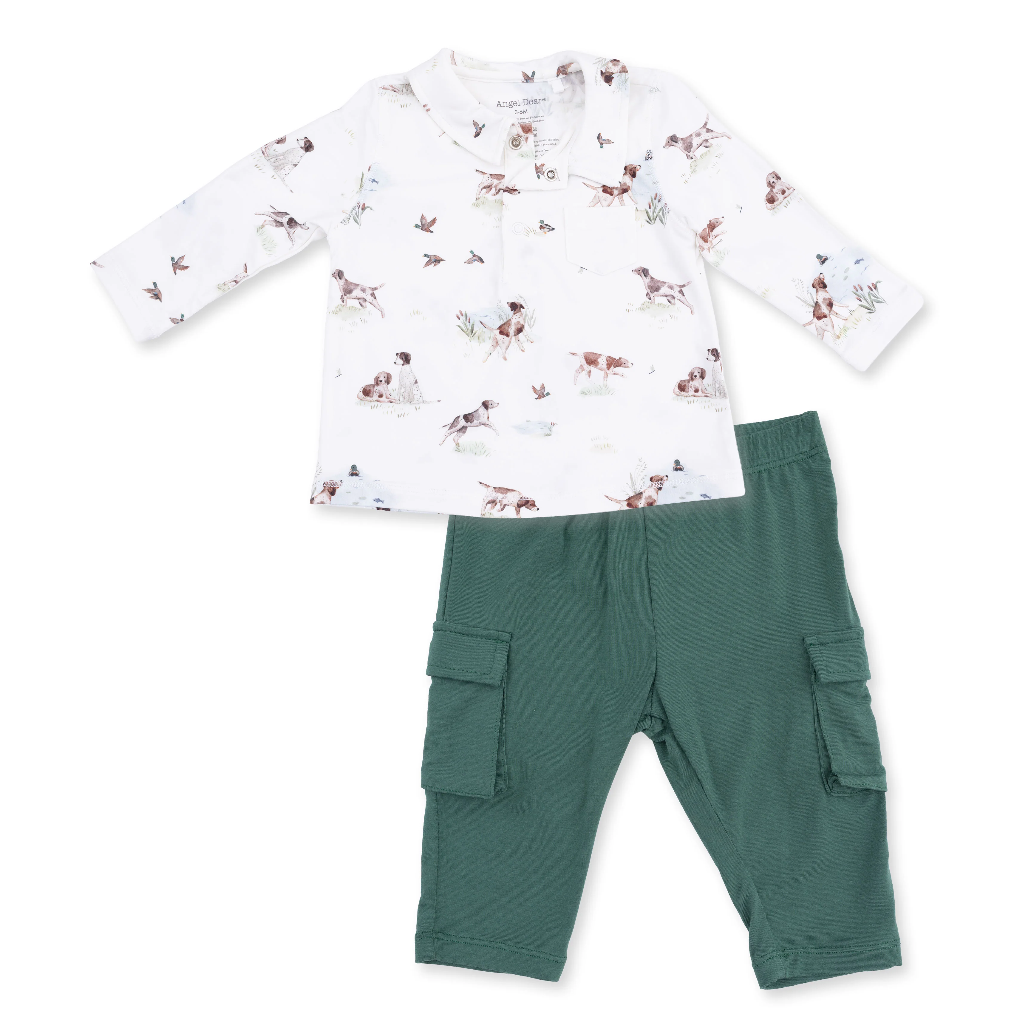 Pointer Pups and Duck Buddies - Polo with Cargo Pant - Image 2