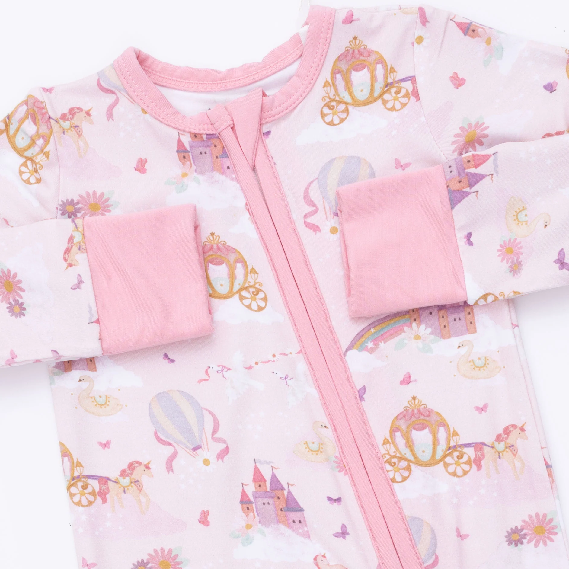 Princess Unicorns and Castle - Convertible Romper - Image 3