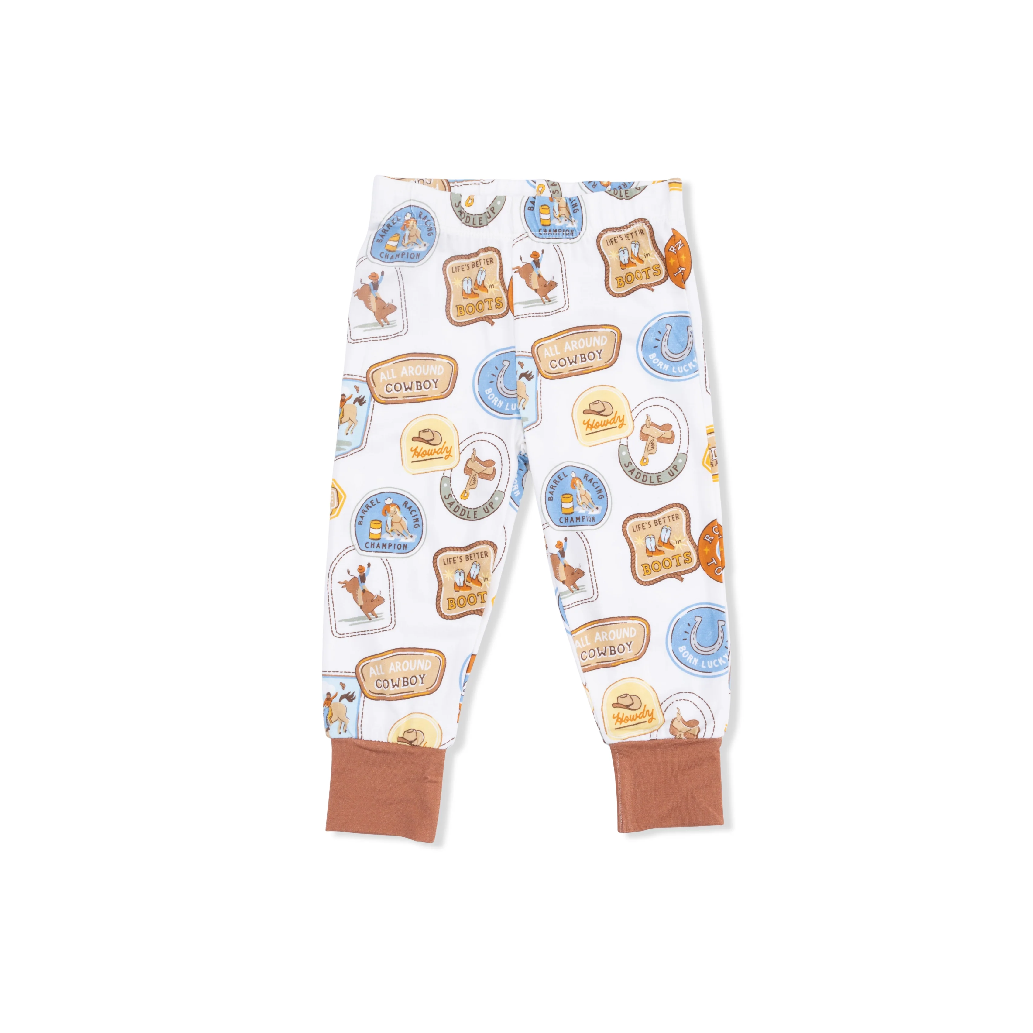 Rodeo Patches Uni - Short Sleeve Loungewear Set - Image 4