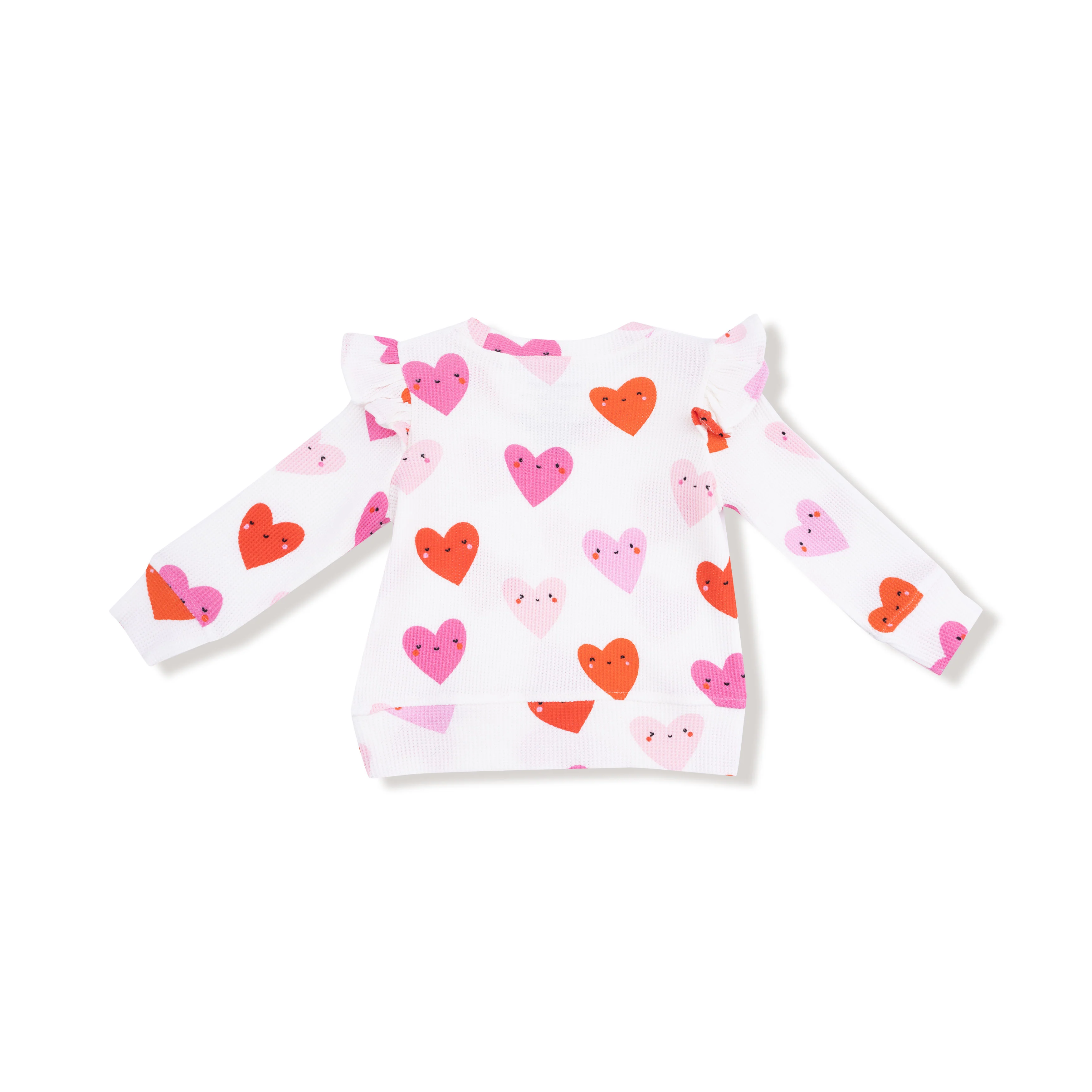 Happy Hearts - Ruffle Sleeve Top - Image 2
