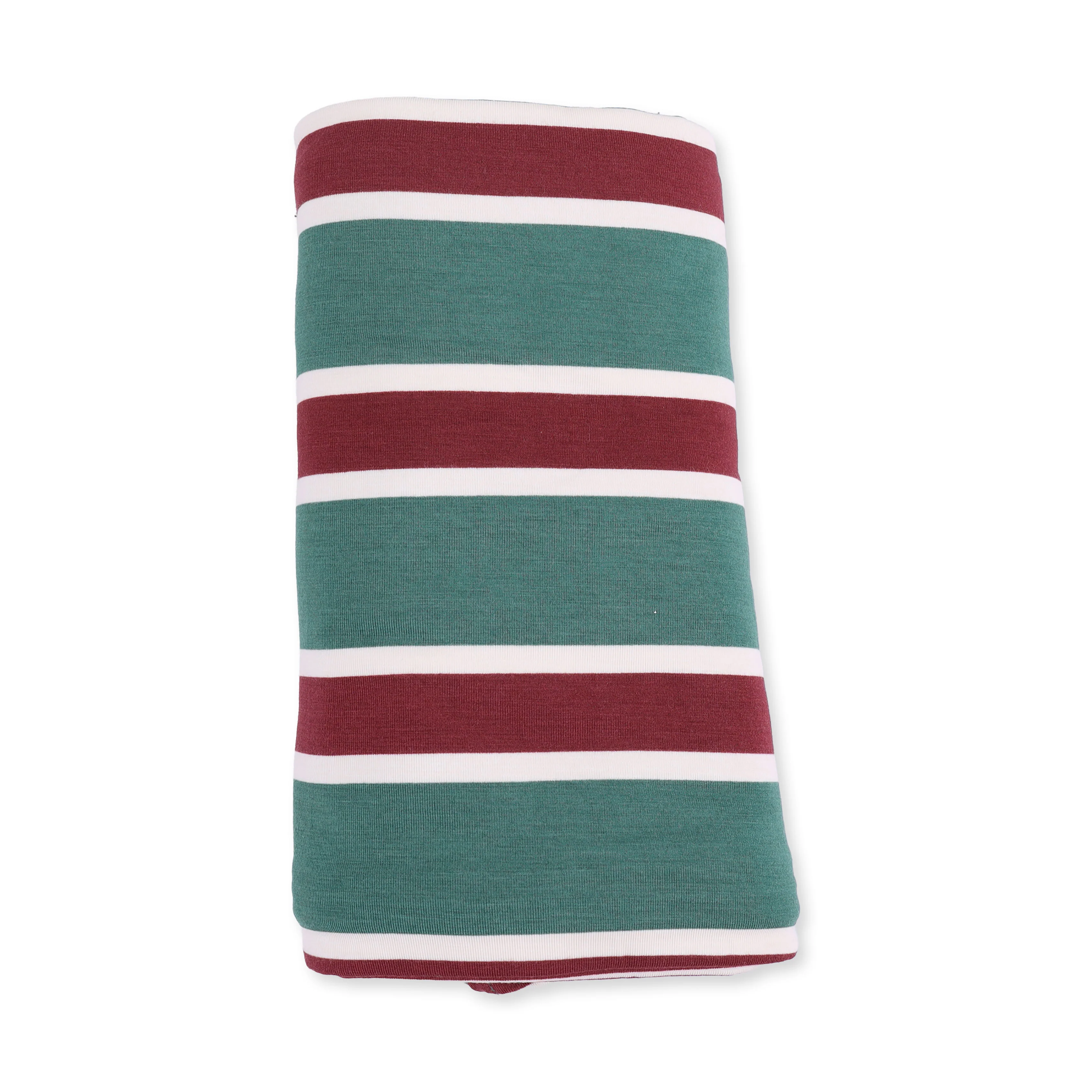 Rugby Stripe Green - Swaddle Blanket - Image 3