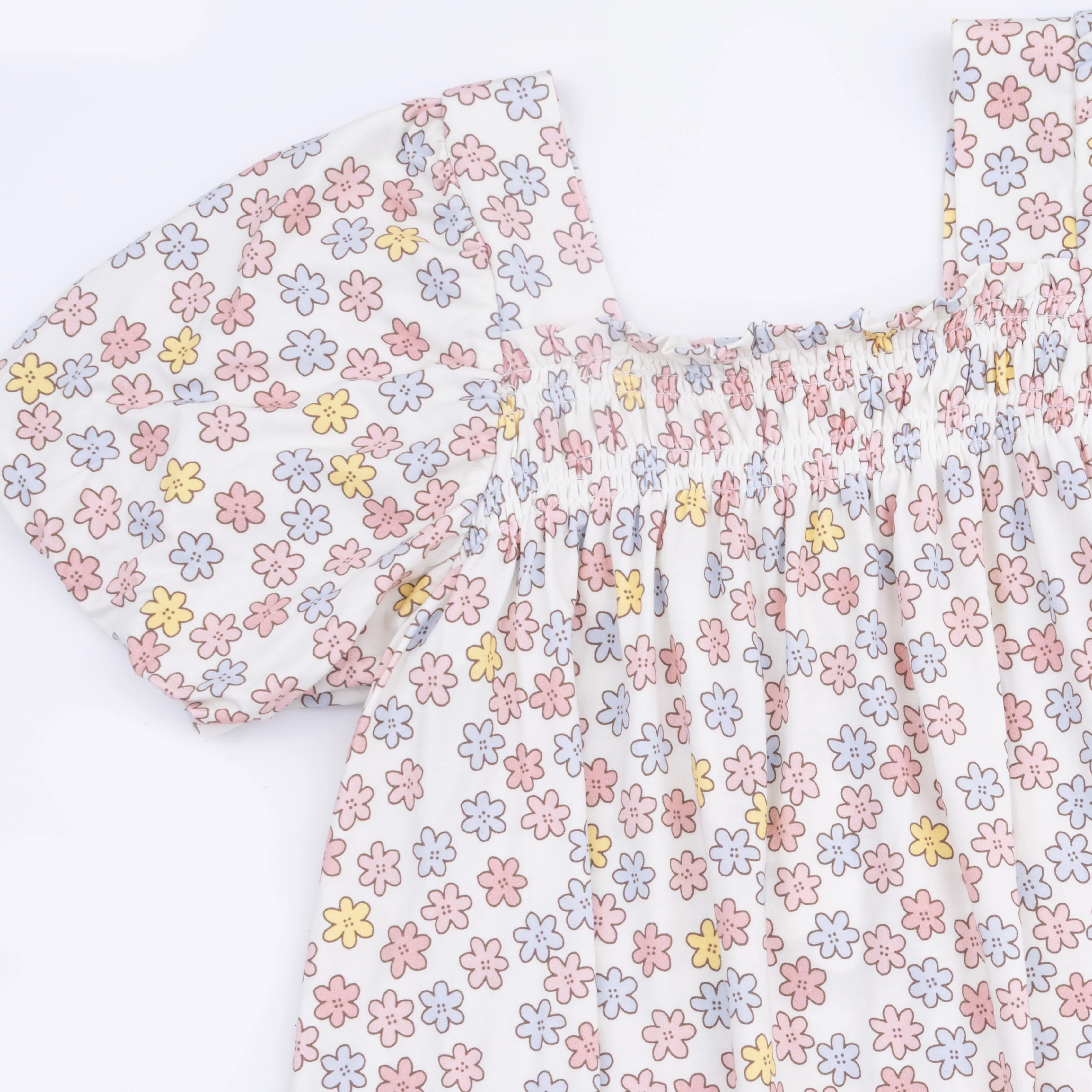 Sarah Floral - Puff Sleeve Dress with Bloomer - Image 7