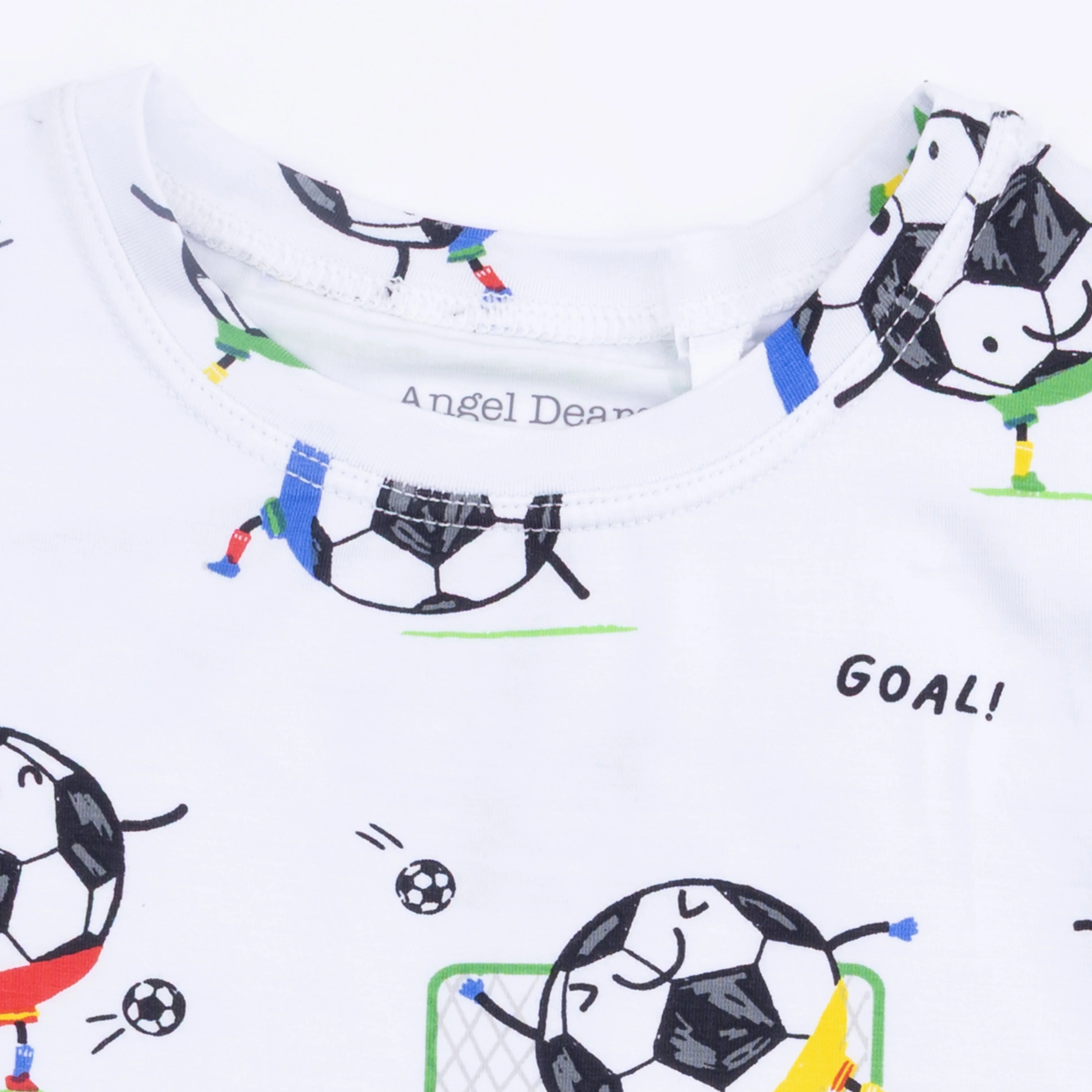 Soccer Balls Playing Soccer  Blue - Loungewear Short Set - Image 6