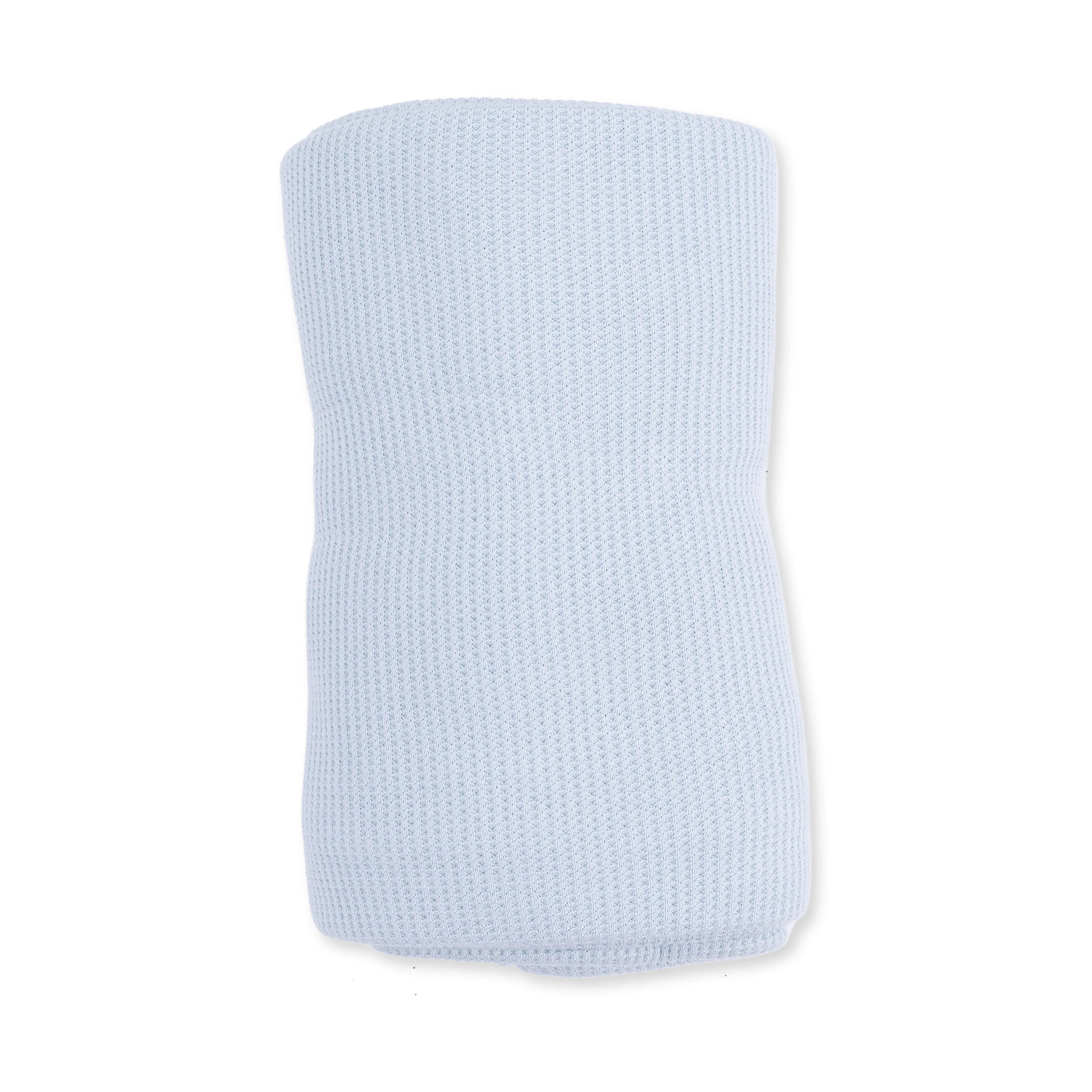 Solid Baby Blue - Swaddle Blanket - Image 3