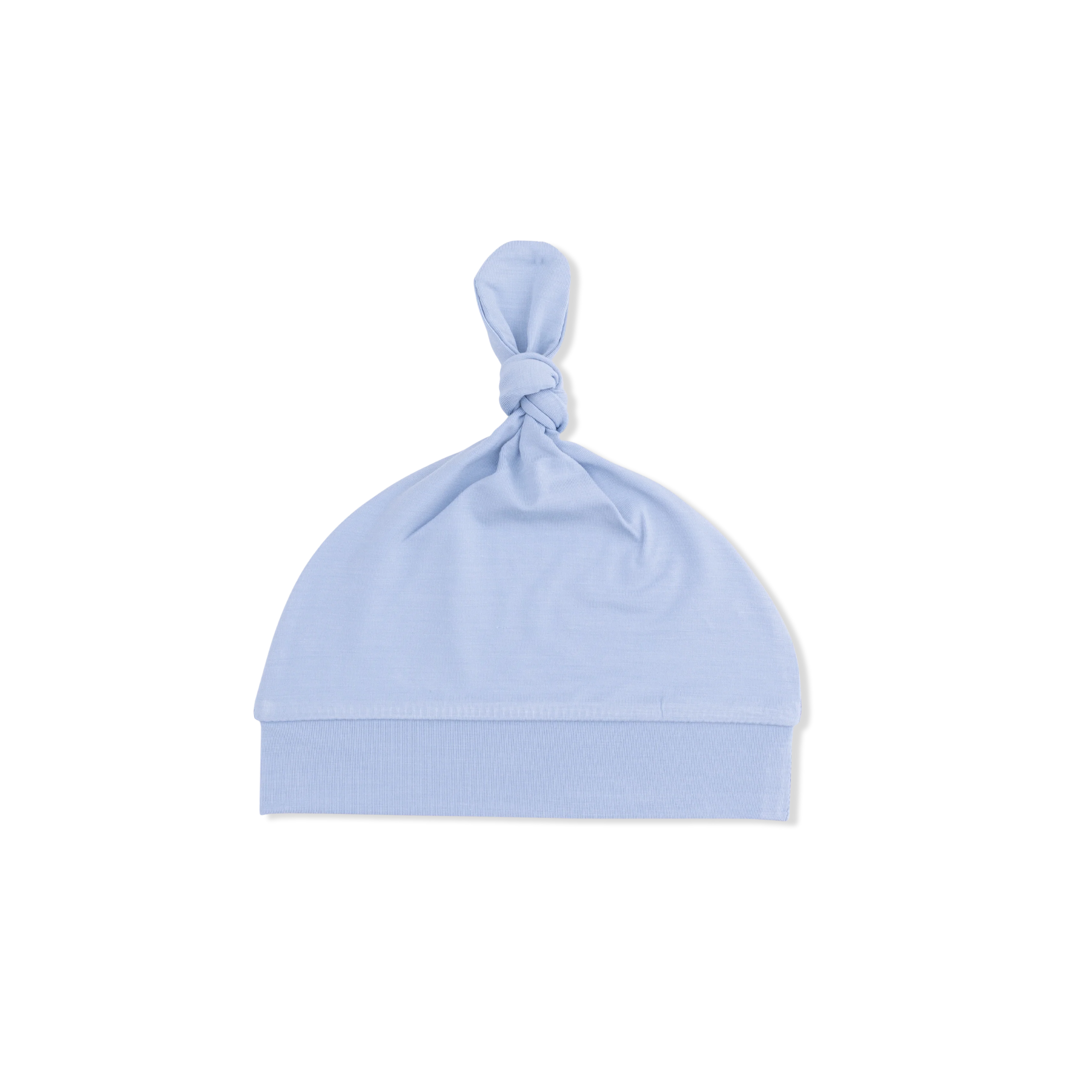 Solid Blue Fog - Knotted Hat