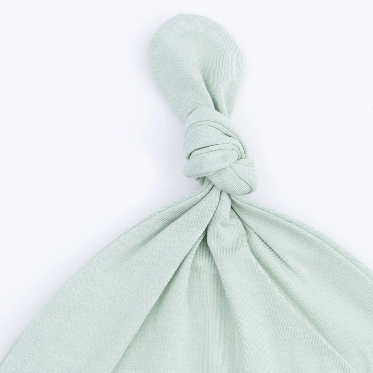 Solid Cameo Green - Knotted Hat - Image 2