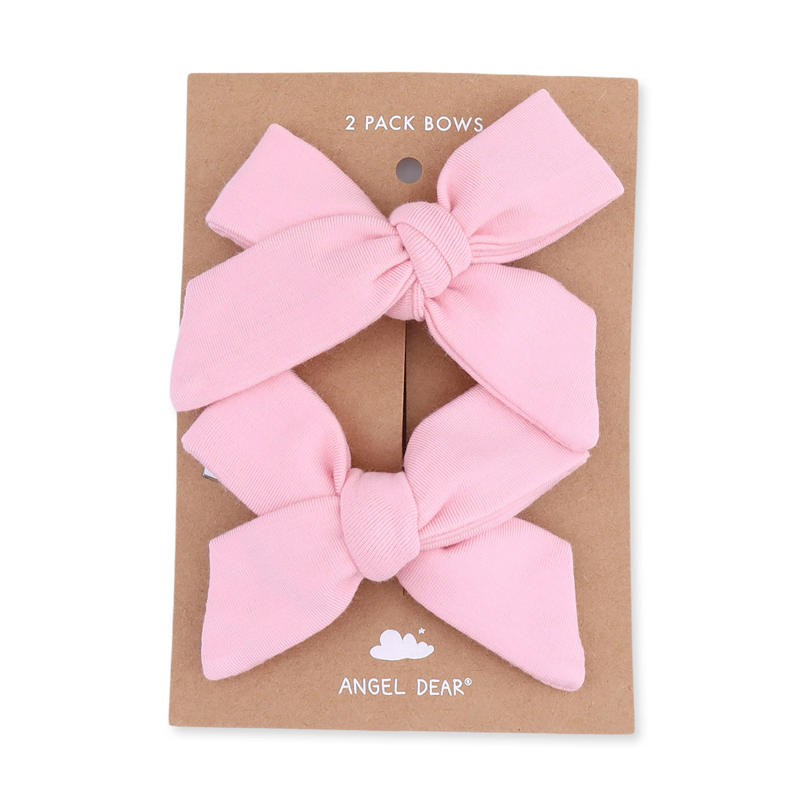Solid Candy Pink - 2 Pack Bow Clips - Image 3