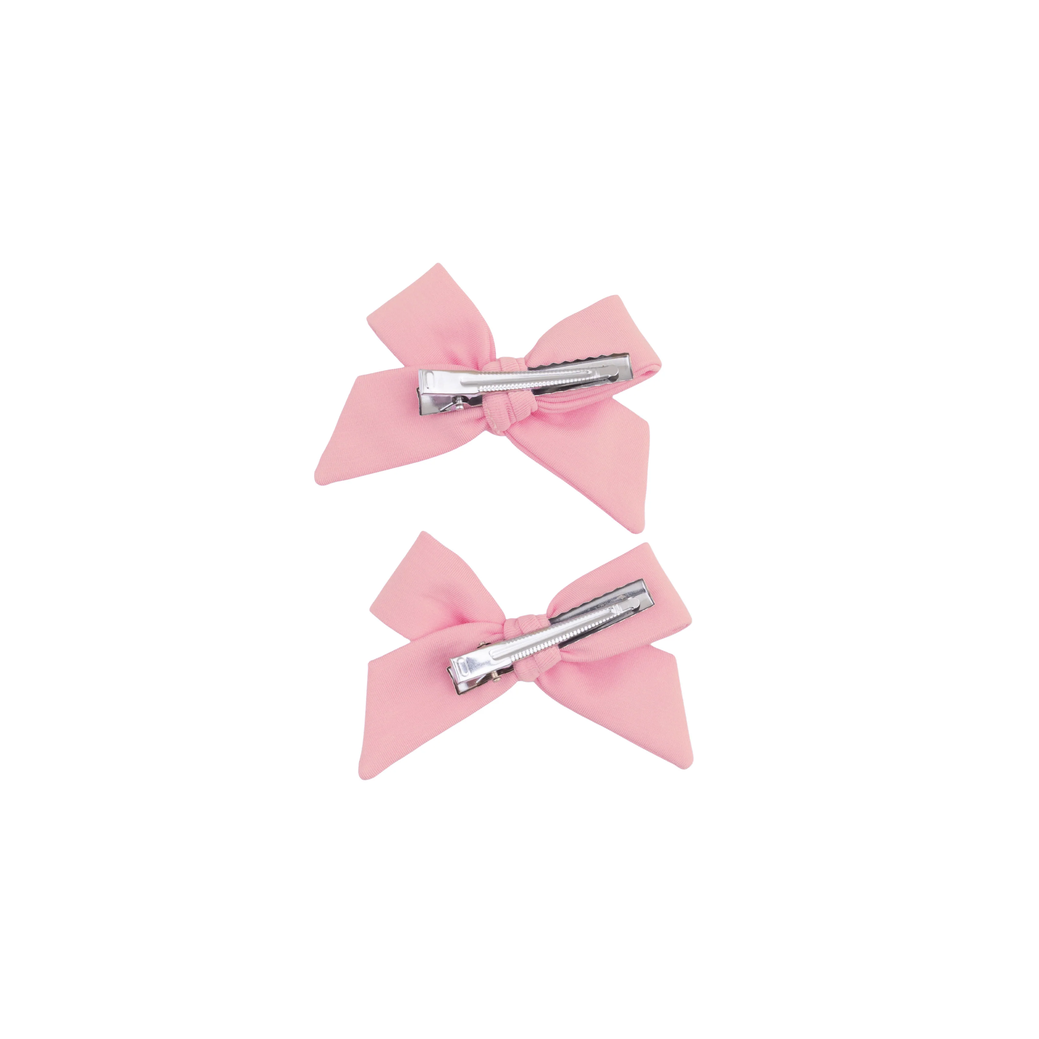 Solid Mellow Rose - 2 Pack Bow Clips - Image 2