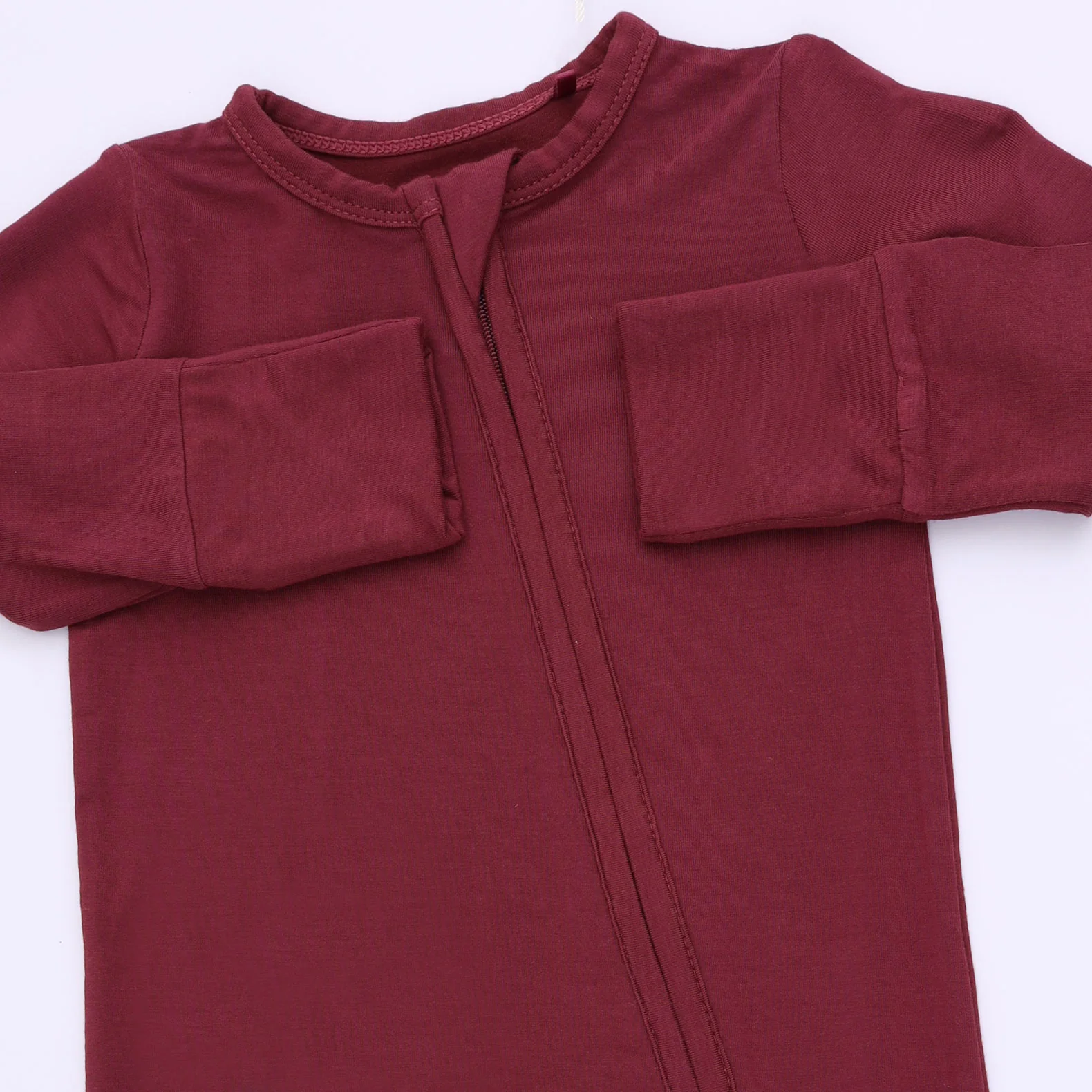 Solid Oxblood Red - Convertible Romper - Image 3