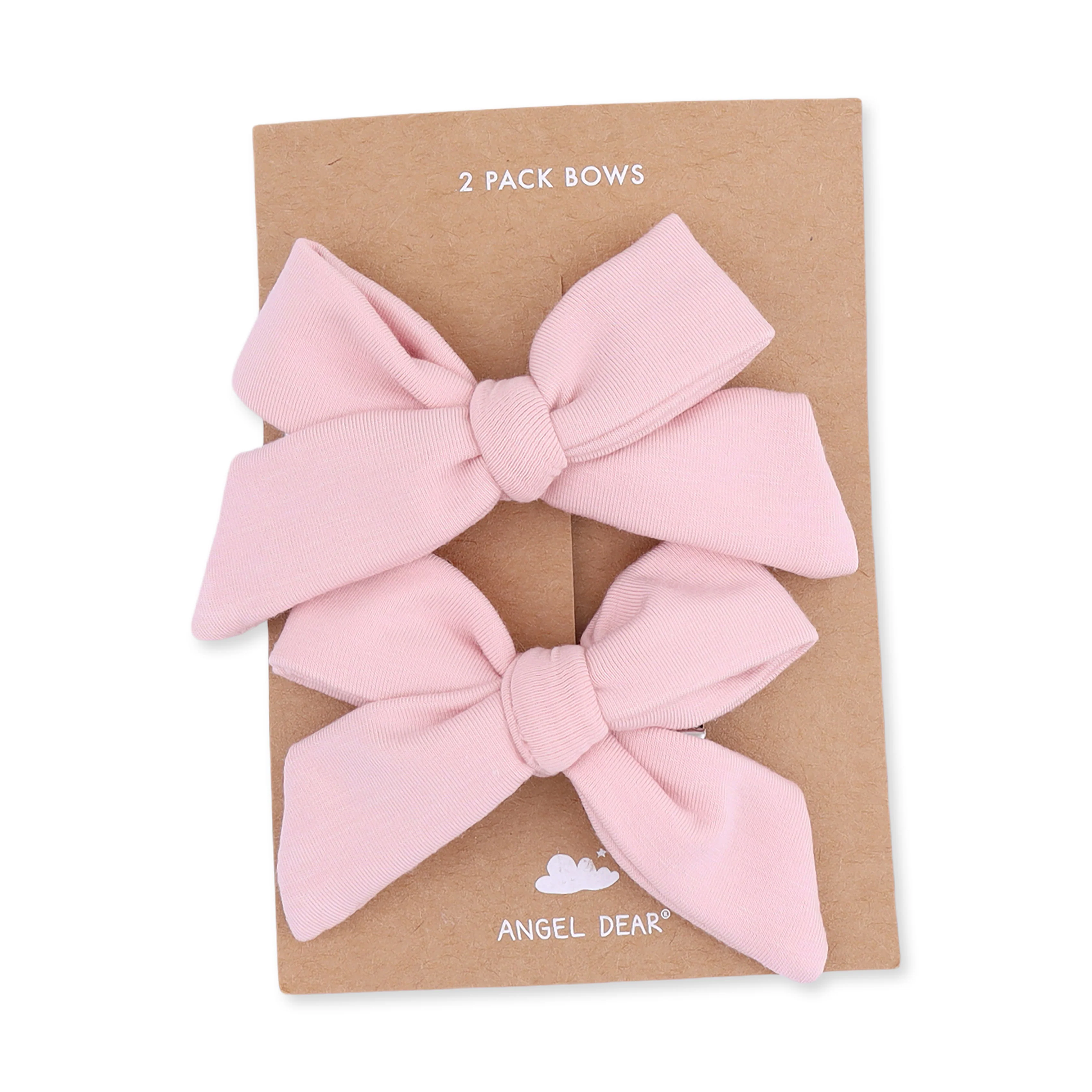 Solid Peachskin - 2 Pack Bow Clips - Image 3