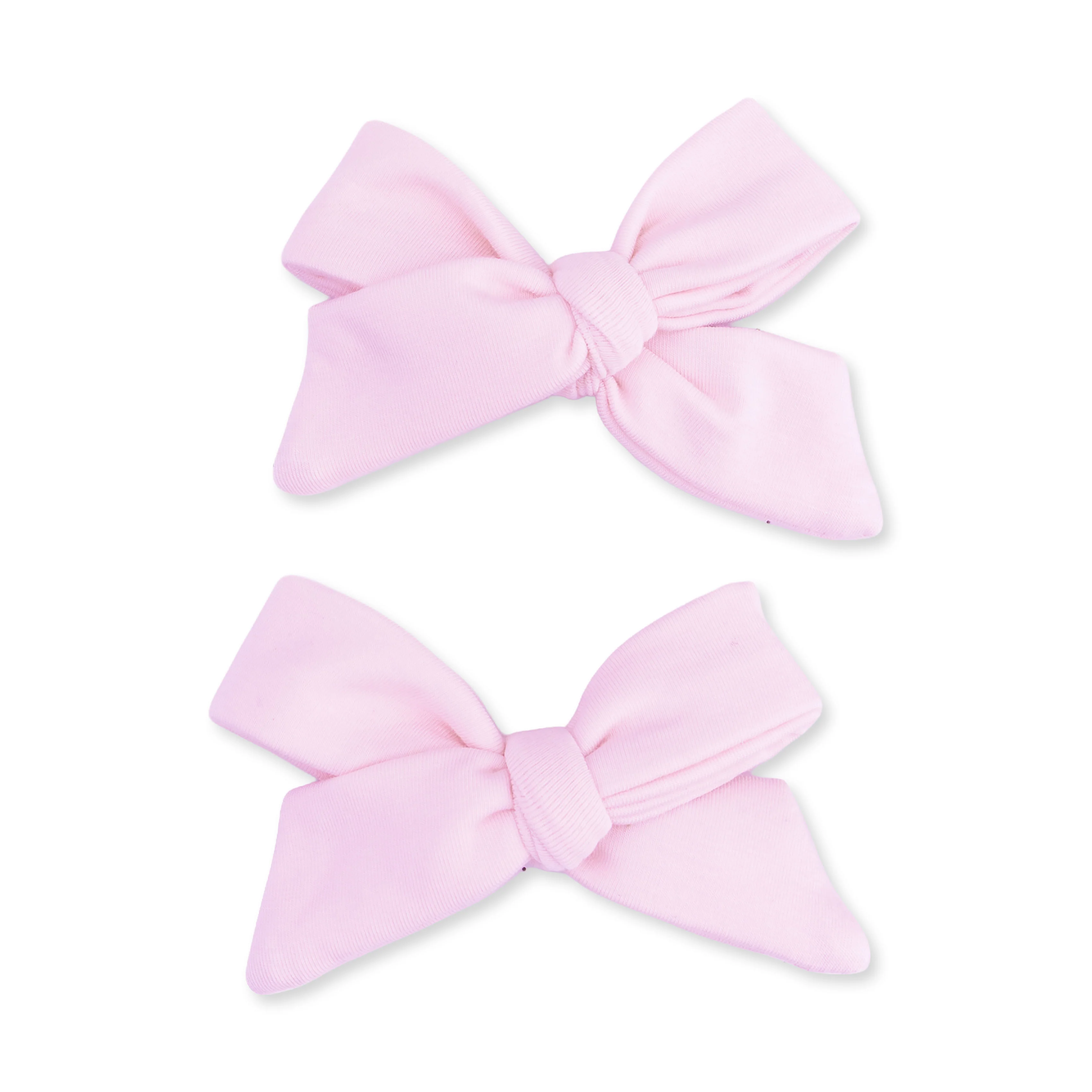 Solid Pink A Boo - 2 Pack Bow Clips