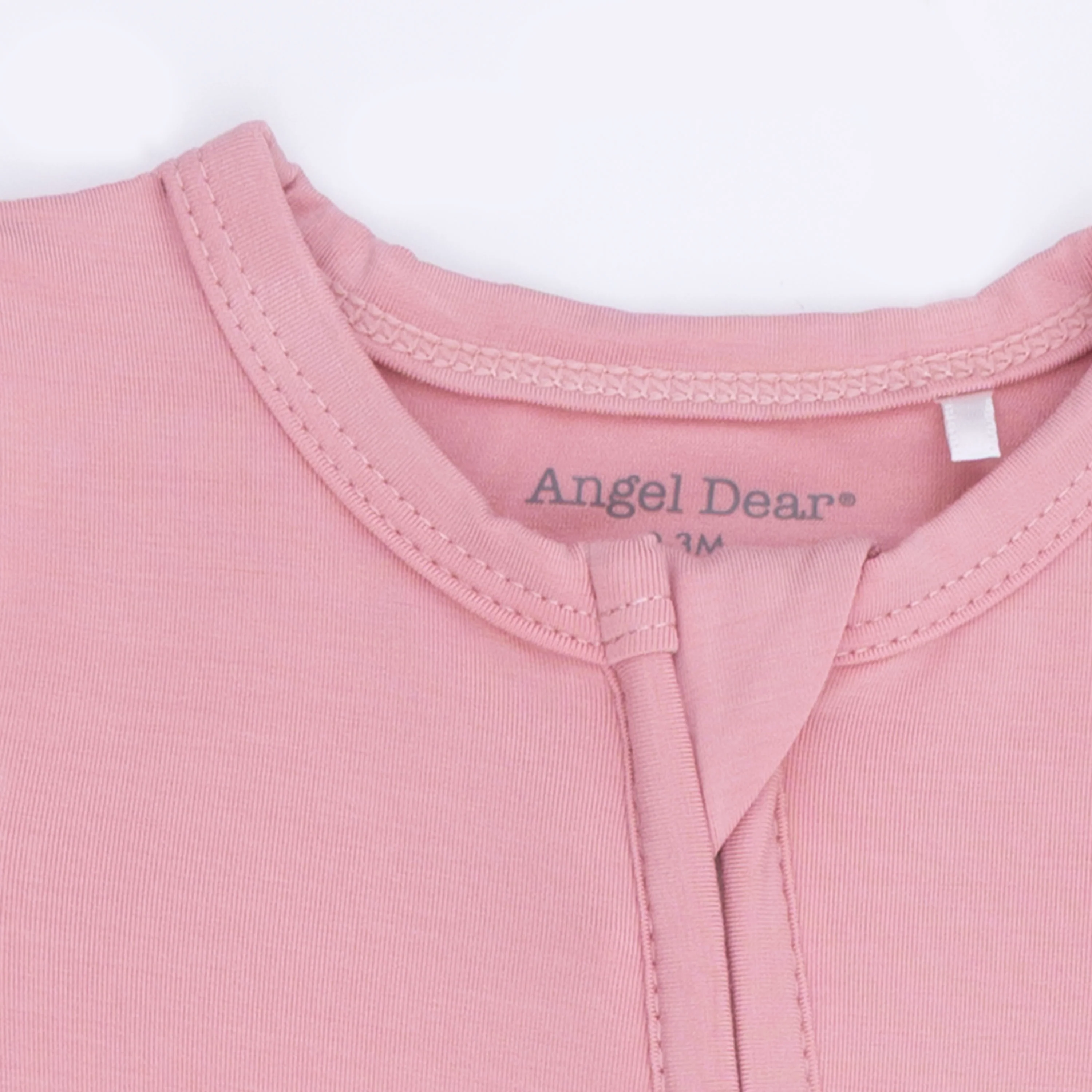 Solid Rose Elegance - 2 Way Zipper Footie - Image 4