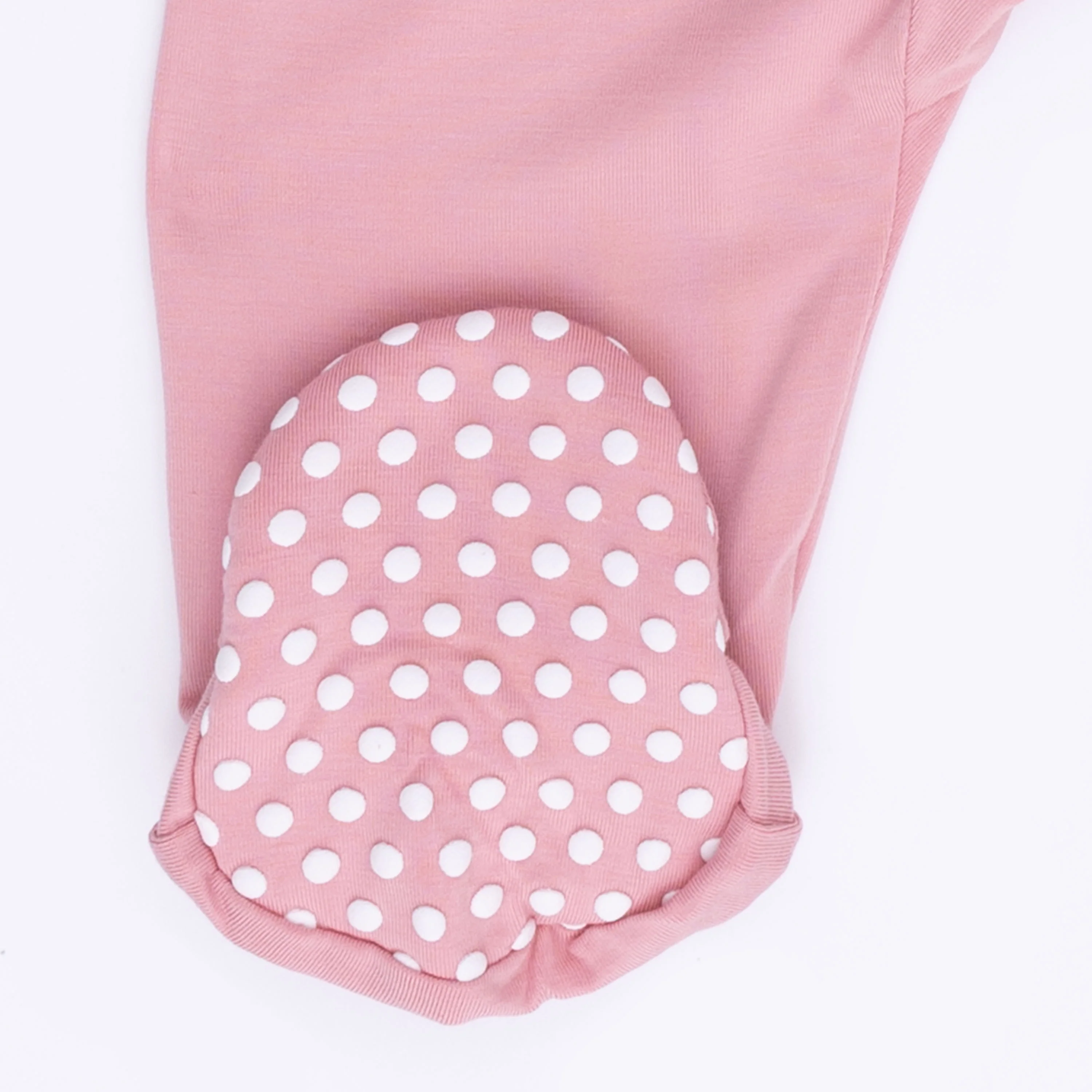 Solid Rose Elegance - 2 Way Zipper Footie - Image 5