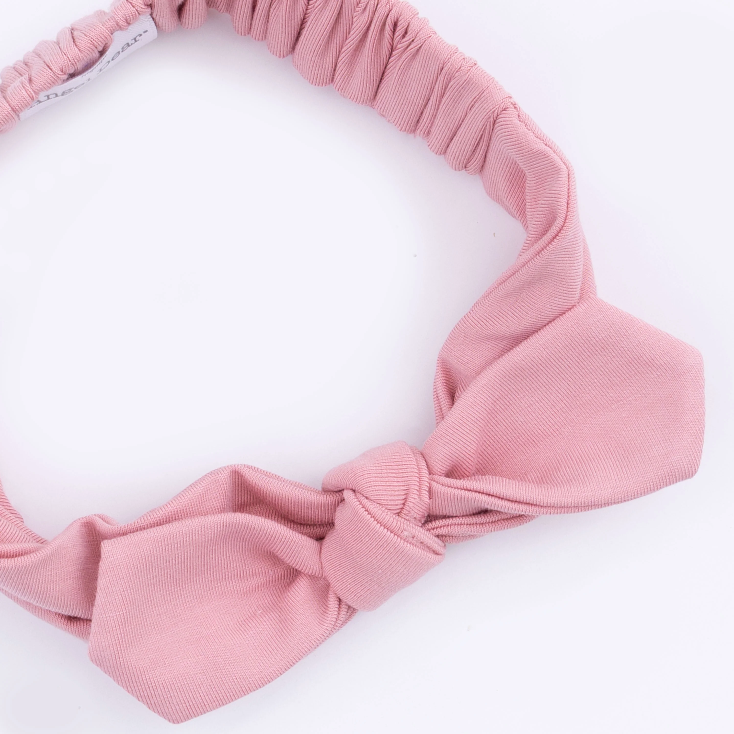 Solid Rose Elegance - Knotted Gown and Headband - Image 4