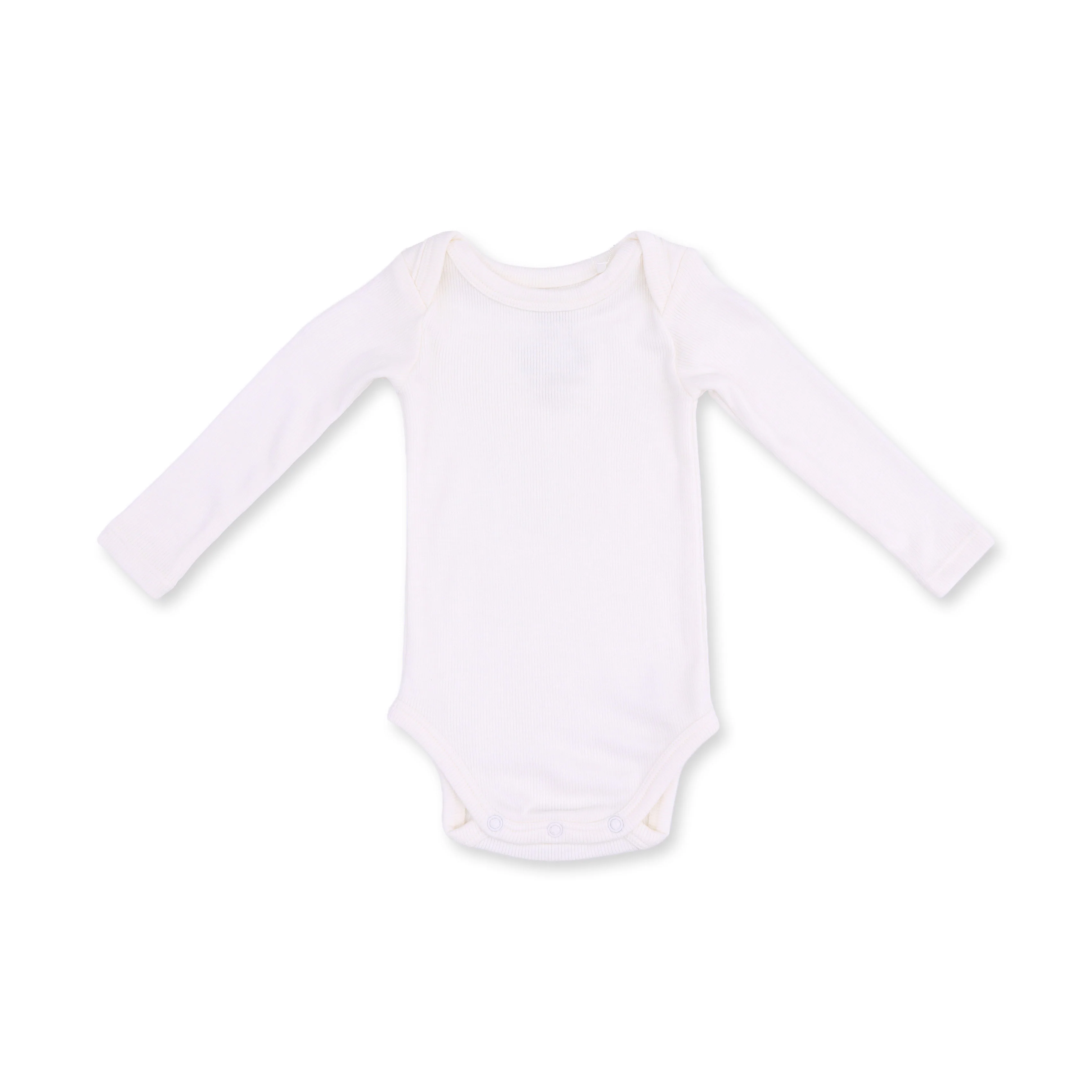 Solid Snow White - Lap Shoulder Bodysuit