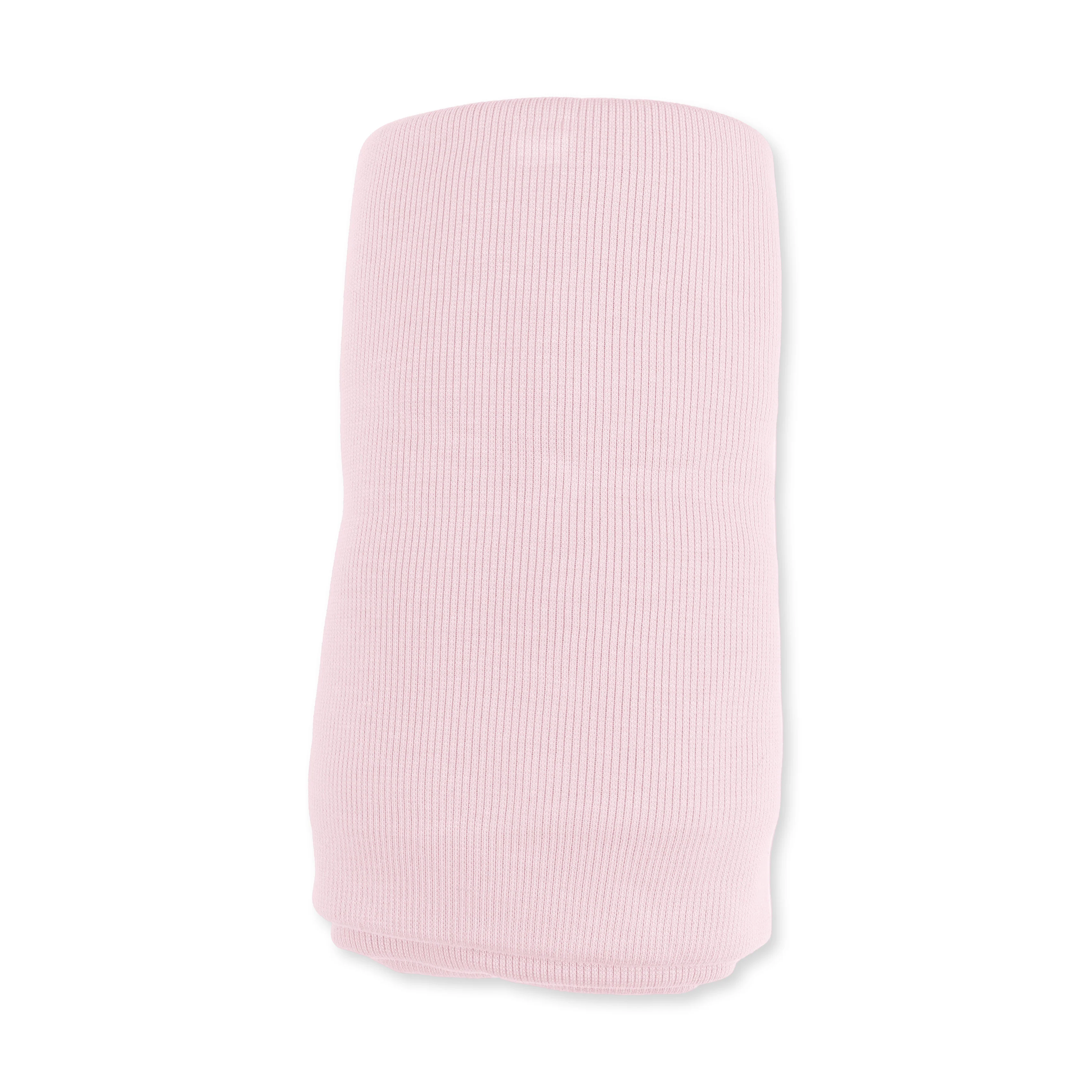 Solid Veiled Pink Rib - Swaddle Blanket - Image 3
