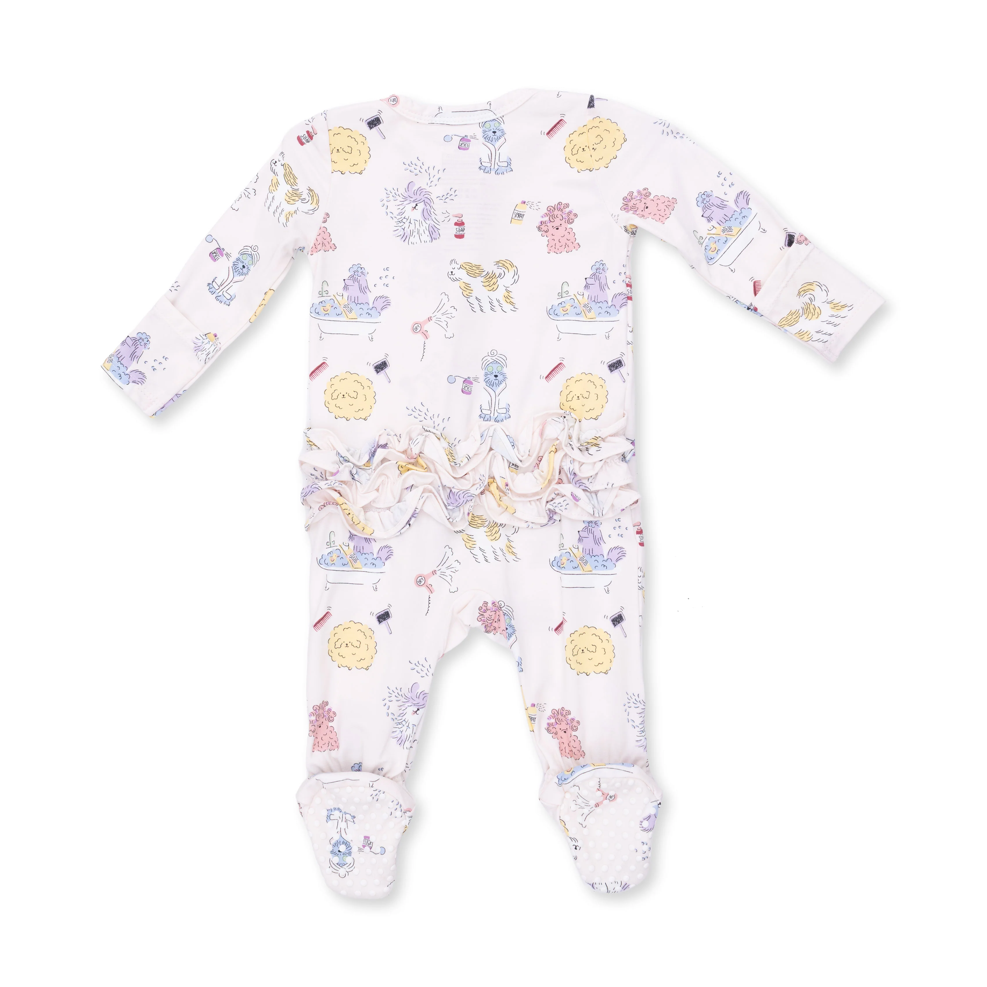 Spa Dogs - 2 Way Ruffle Back Zipper Footie - Image 2