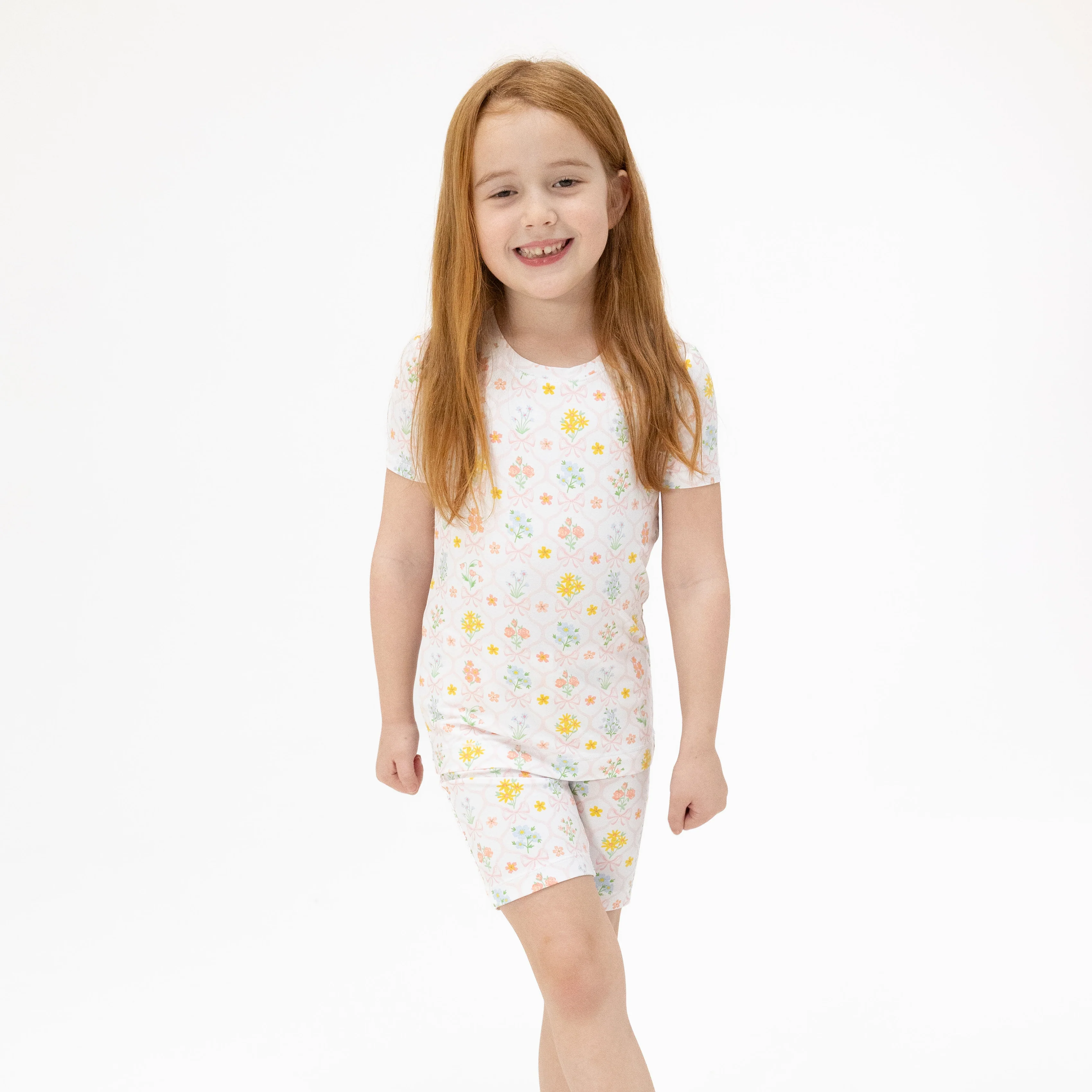 Spring Blooms Bow Trellis - Loungewear Short Set