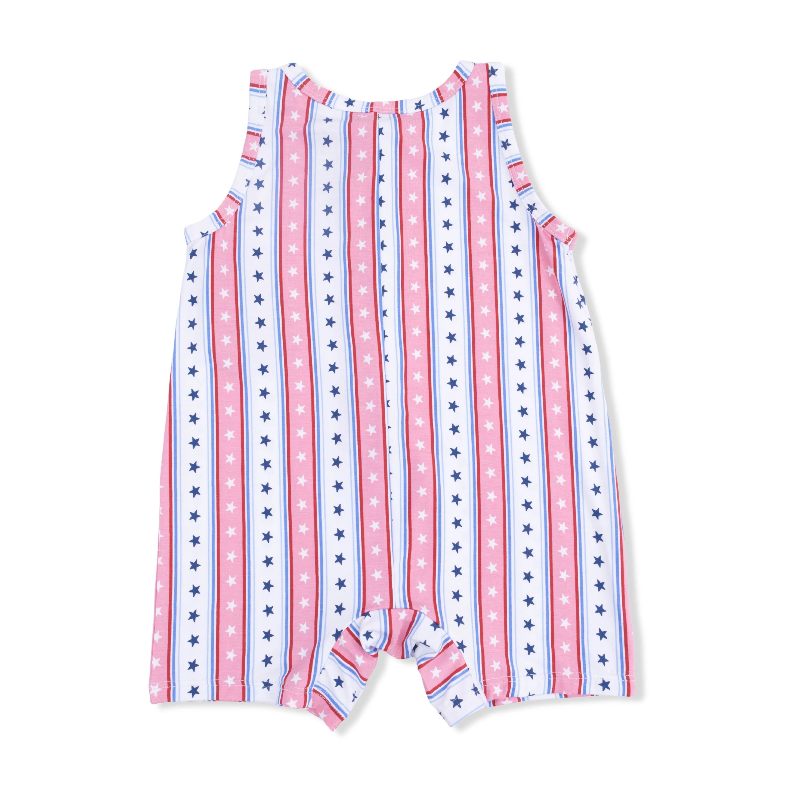 Stars and Stripes - Sleeveless Shortie Romper - Image 3