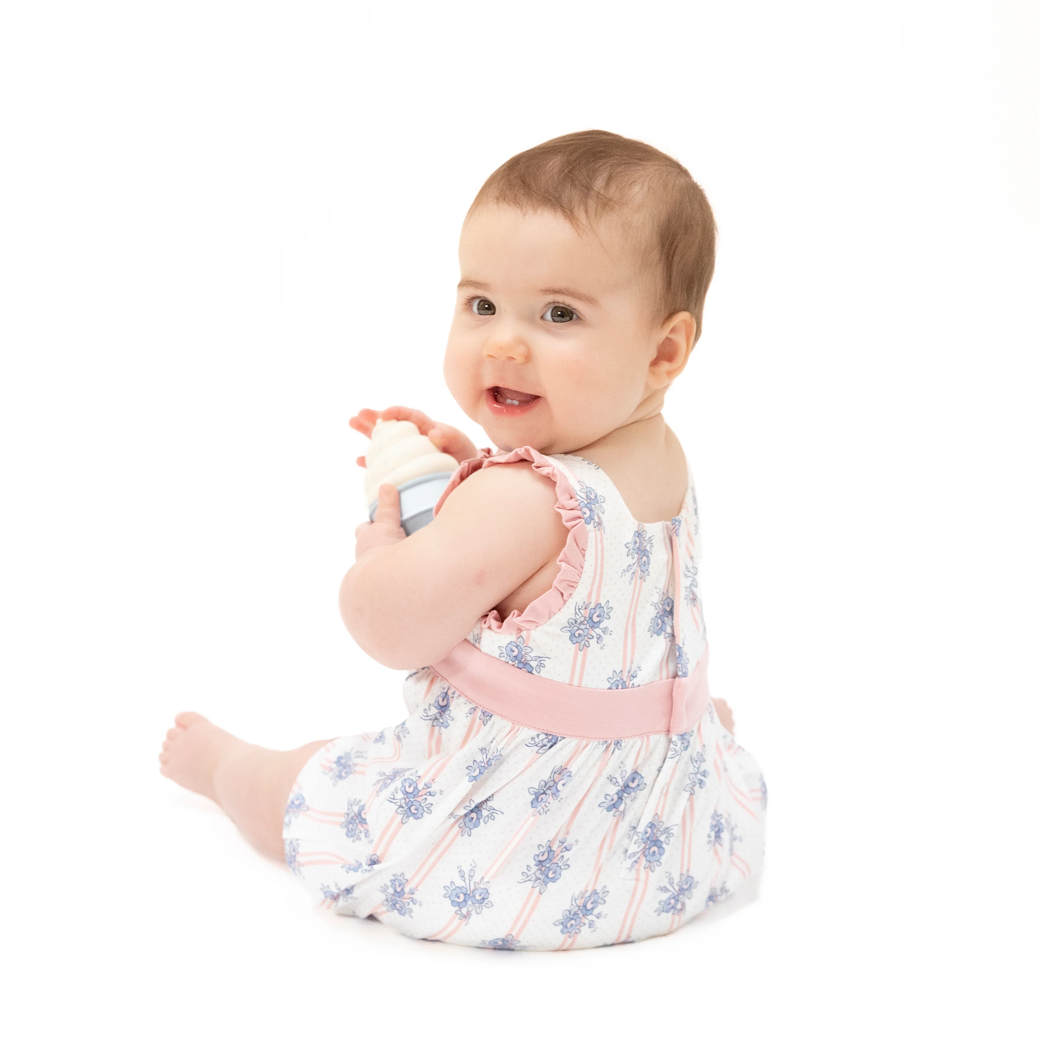 Stripe Dot Roses - Bow Playsuit - Image 2
