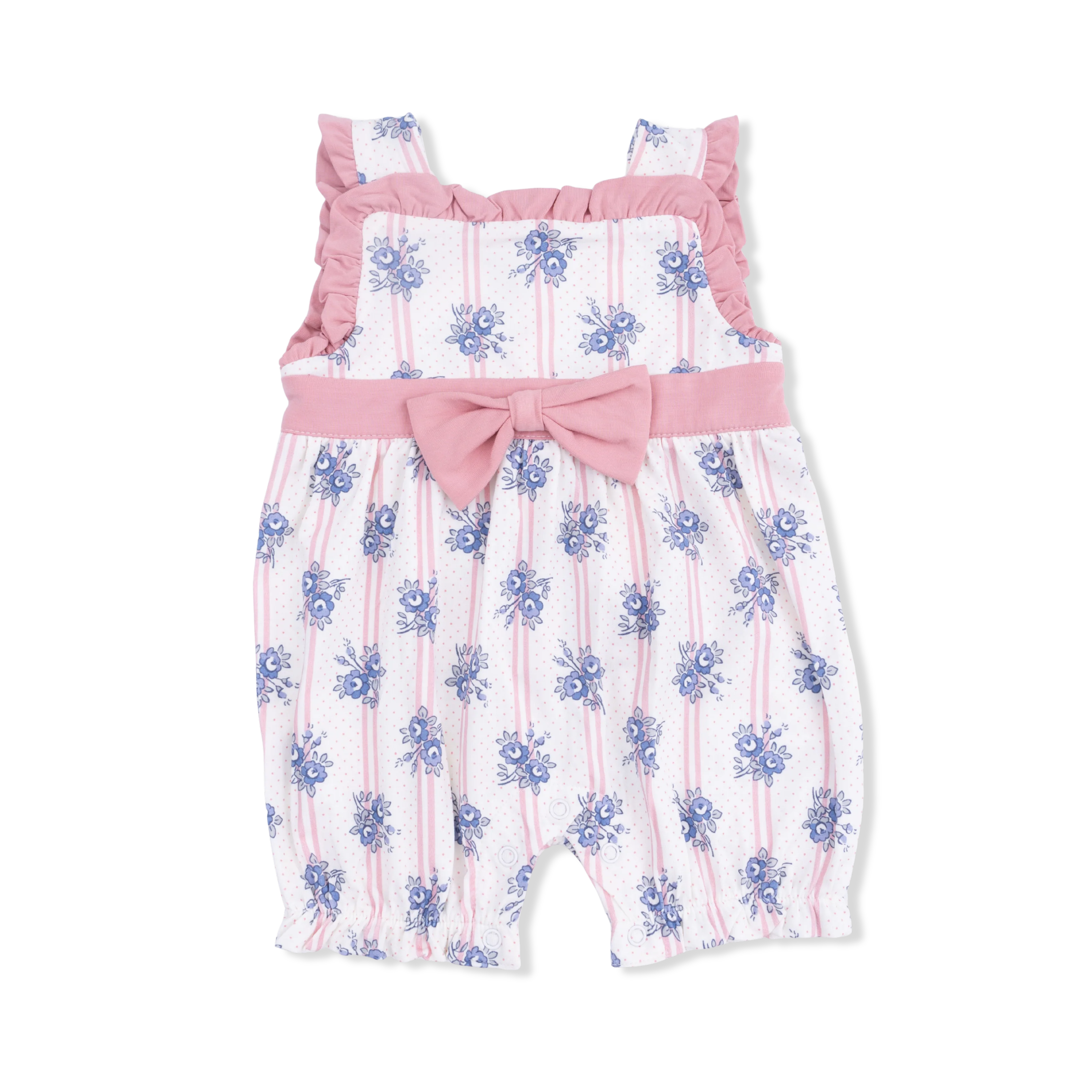 Stripe Dot Roses - Bow Playsuit - Image 3