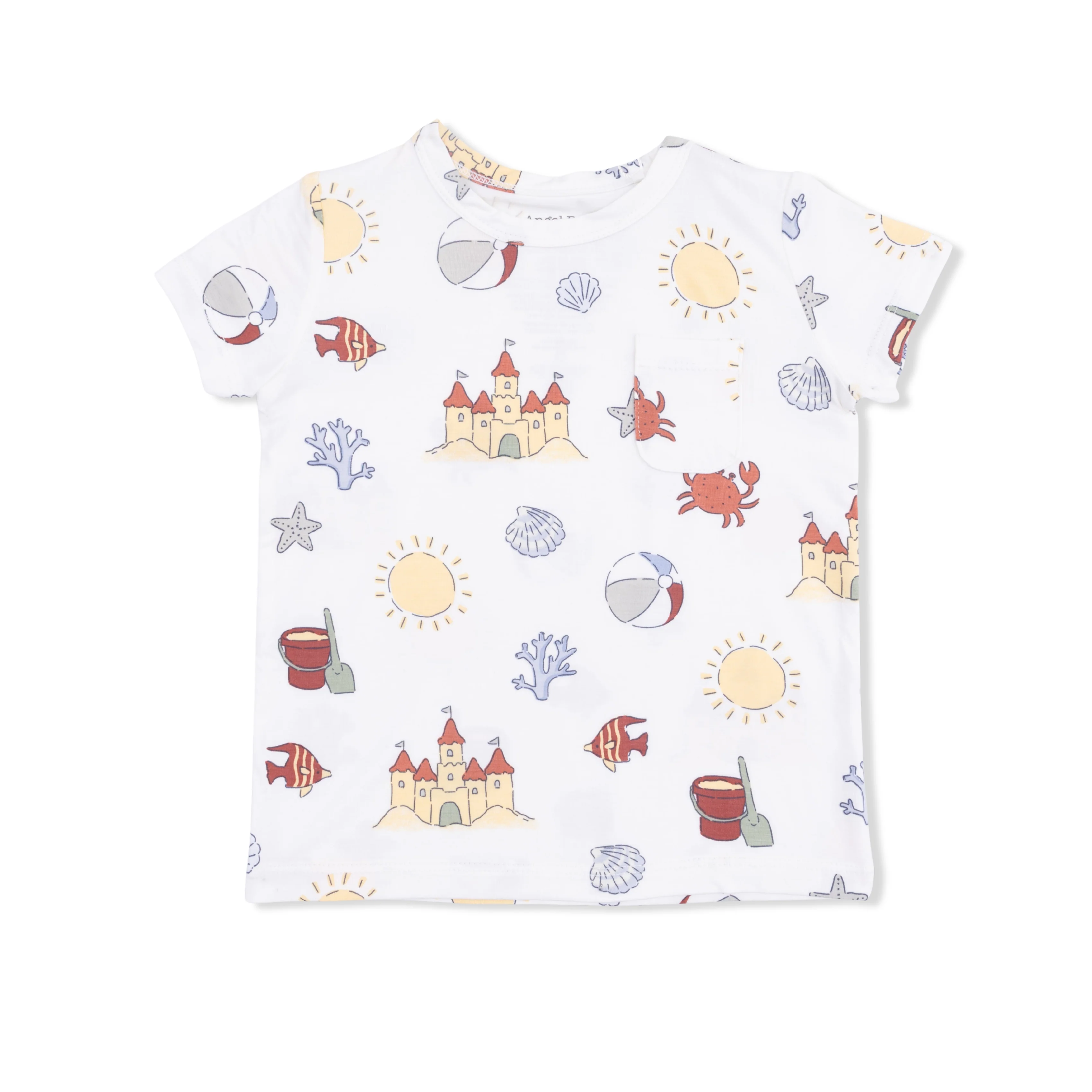 Sunny Sandcastles - Crew Neck Tee with Casual Short - Image 3