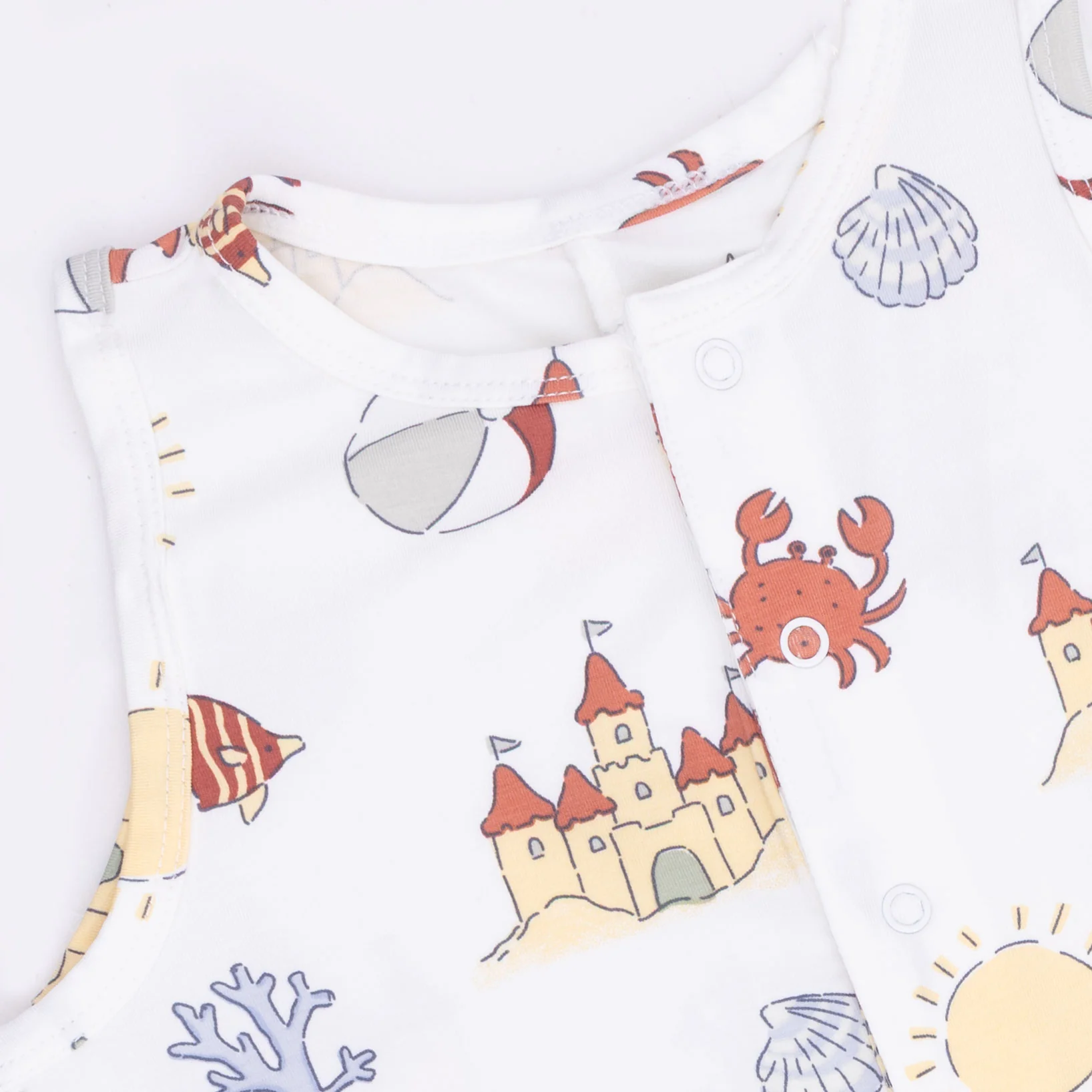 Sunny Sandcastles - Sleeveless Shortie Romper - Image 4