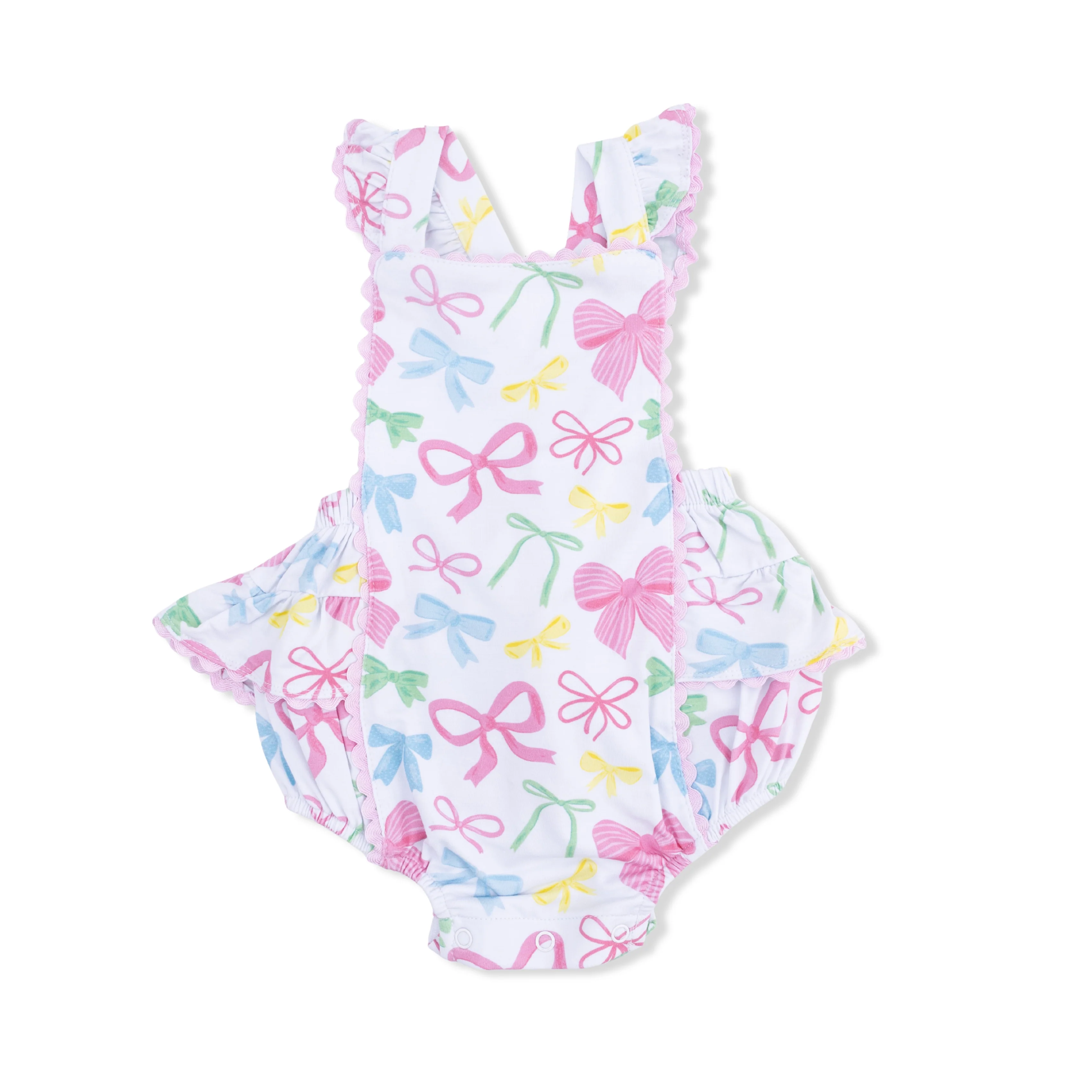 Sweet Bows - Ric Rac Ruffle Sunsuit - Image 3