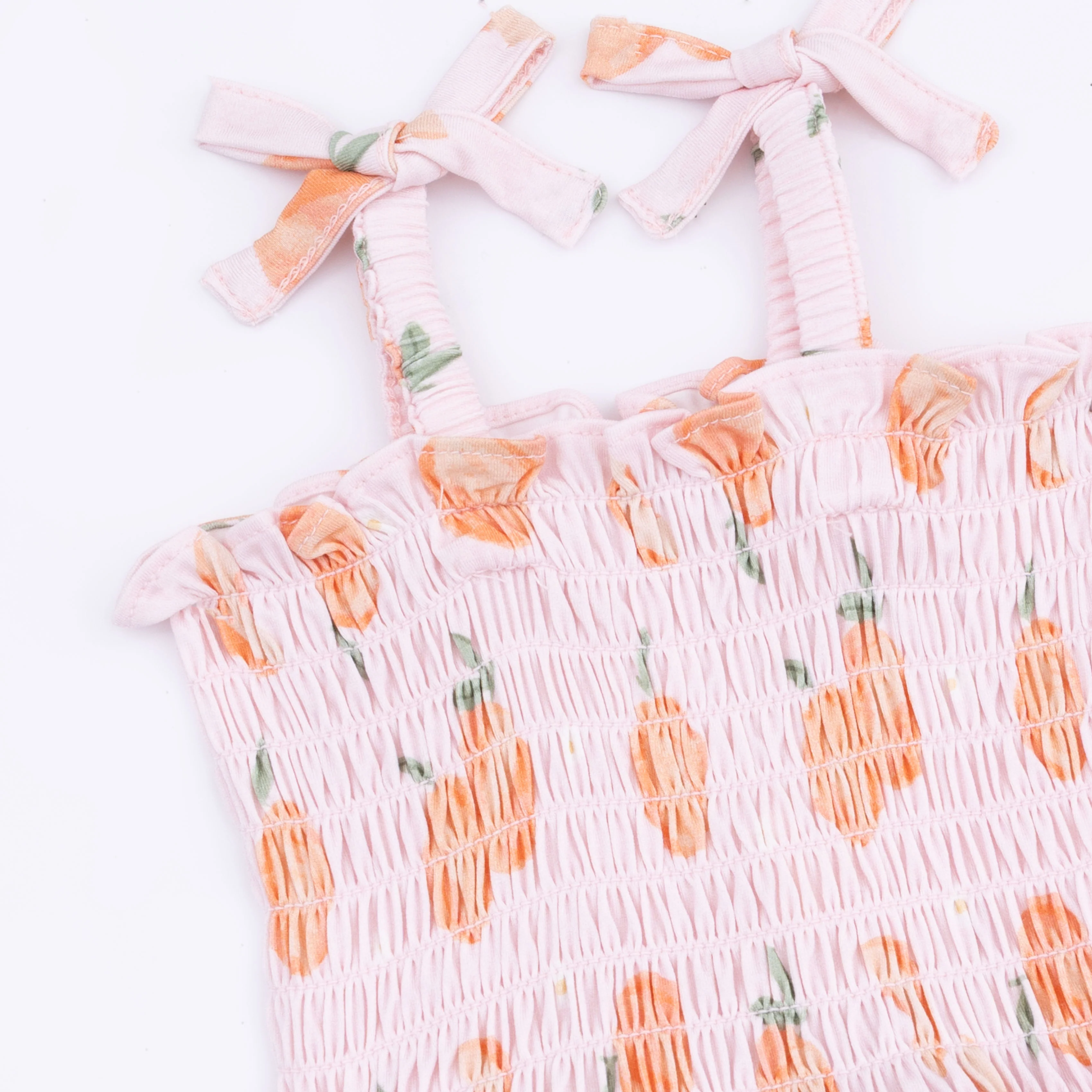 Sweet Peach - Smocked Bubble with Skirt - Image 3