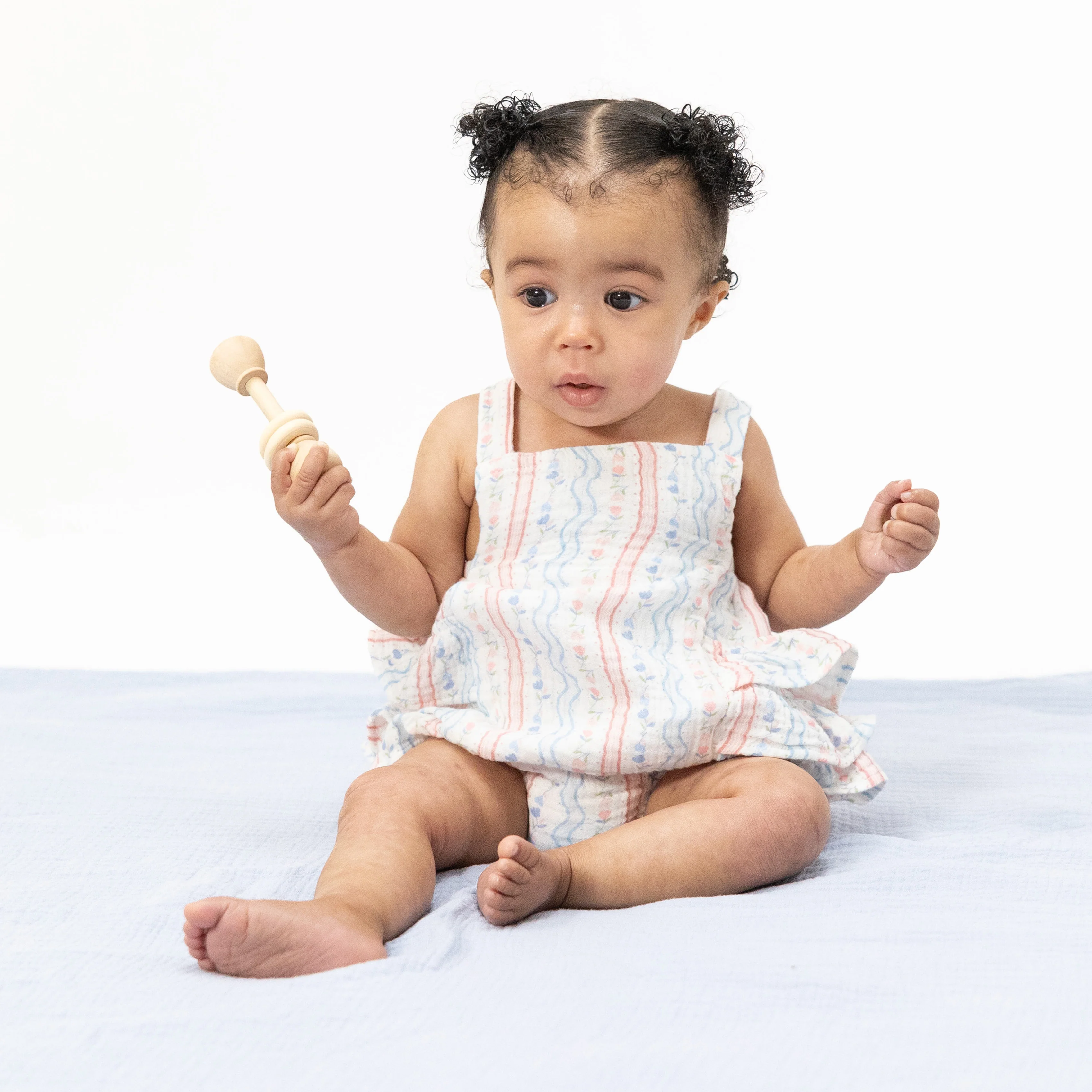 Tulip Stripe - Ruffle Sunsuit