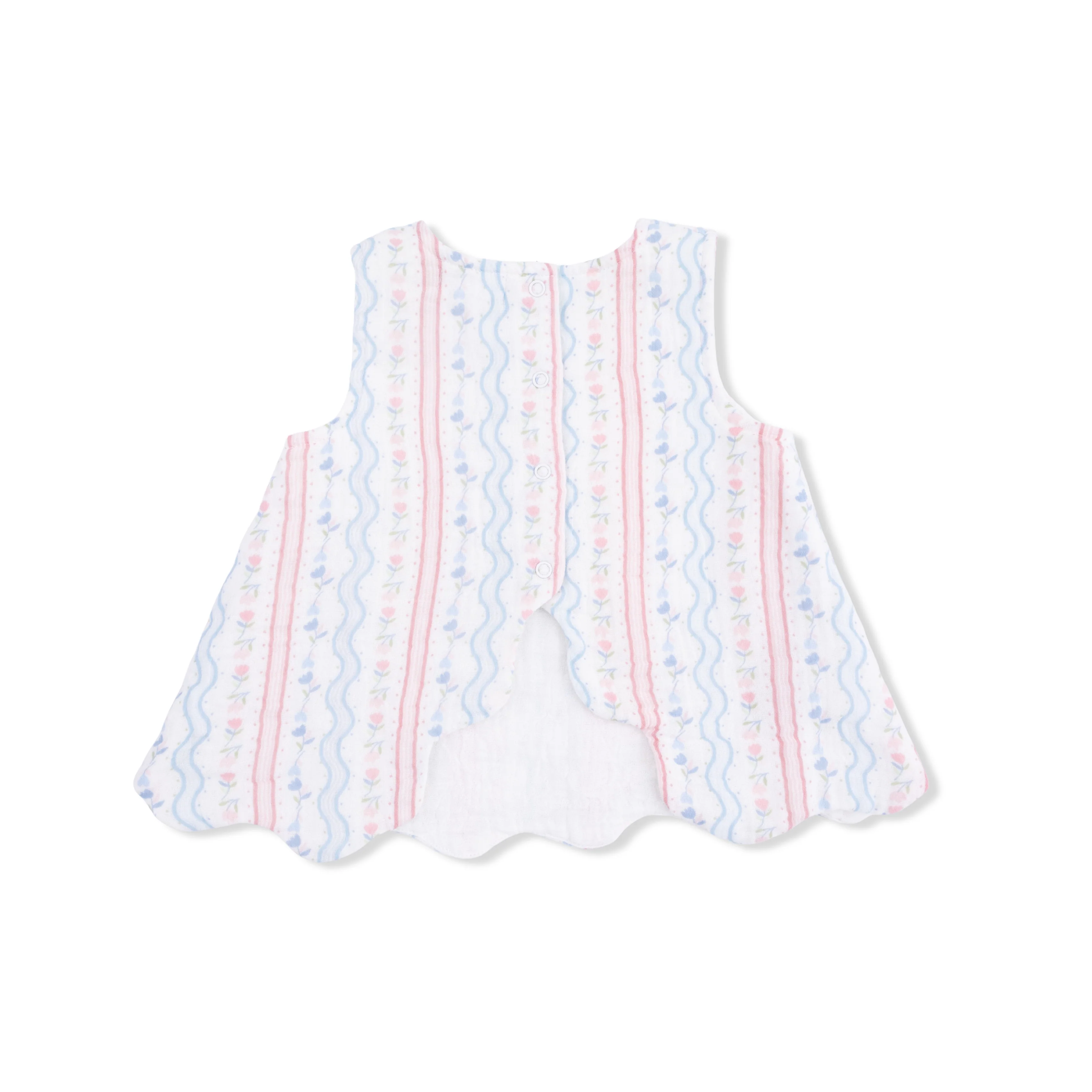 Tulip Stripe - Scallop Back Top with Bloomer - Image 5