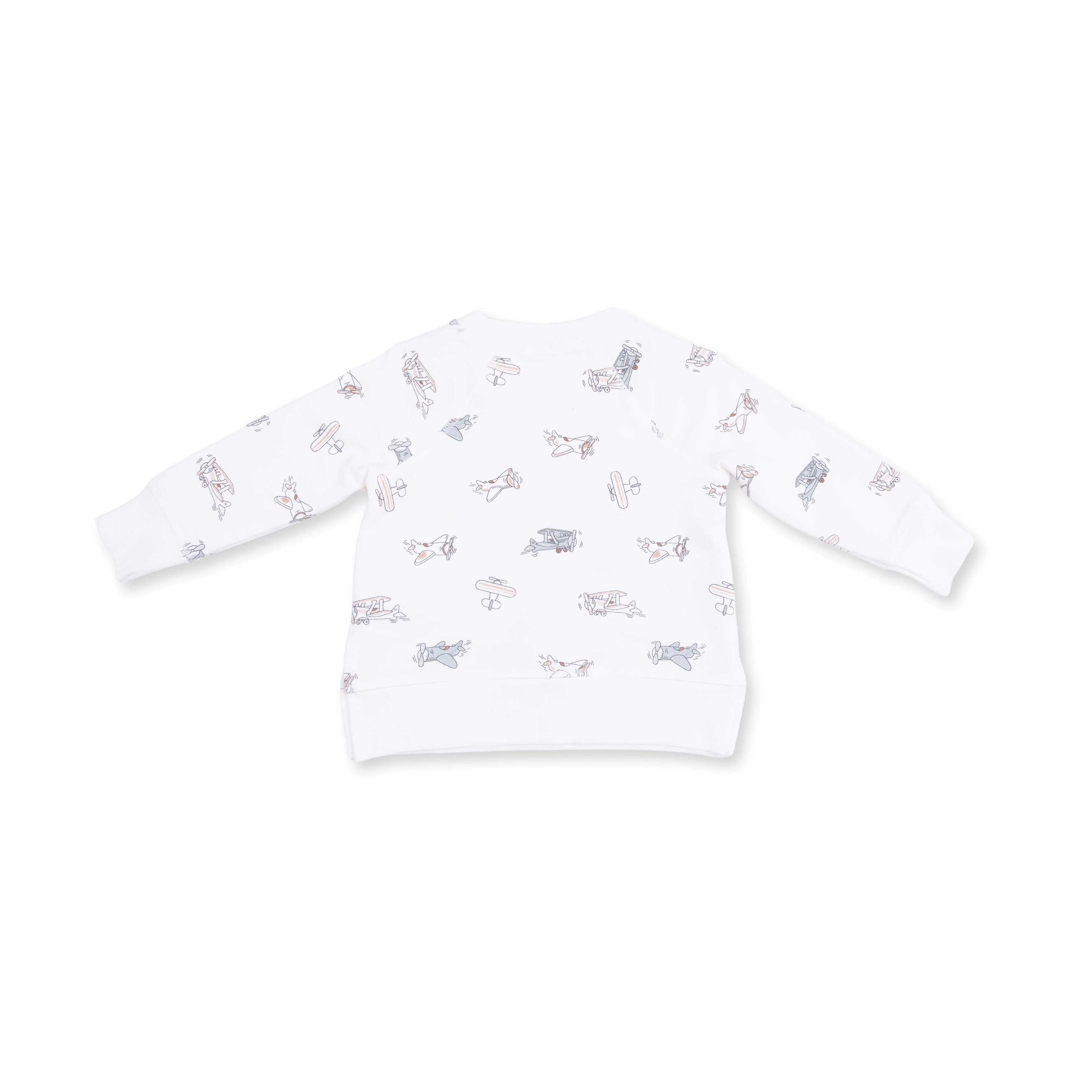 Vintage Airplane Pilots - Raglan Sweatshirt - Image 3